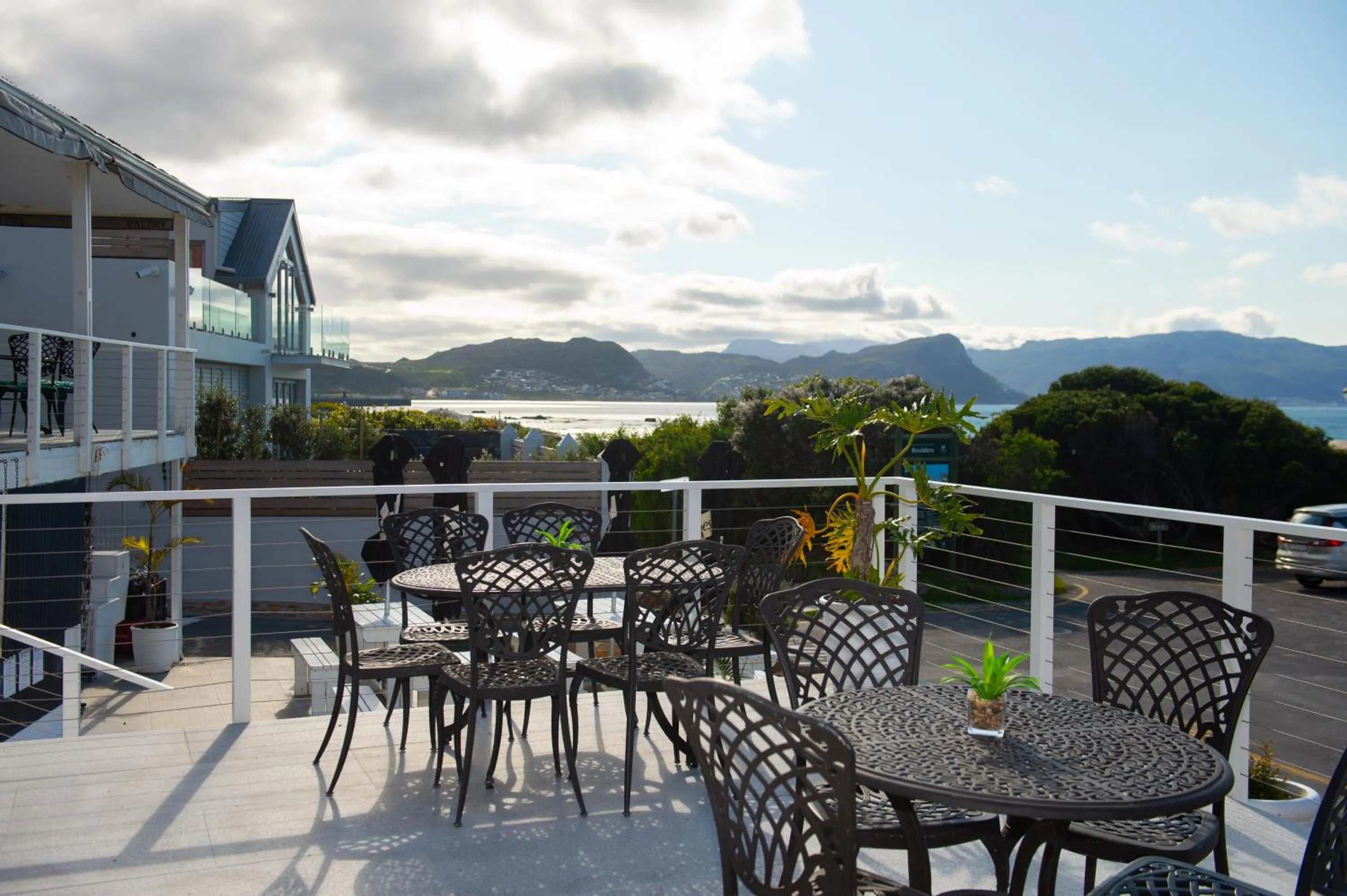 Patio in Boulders Beach Hotel, Cafe and Curio shop