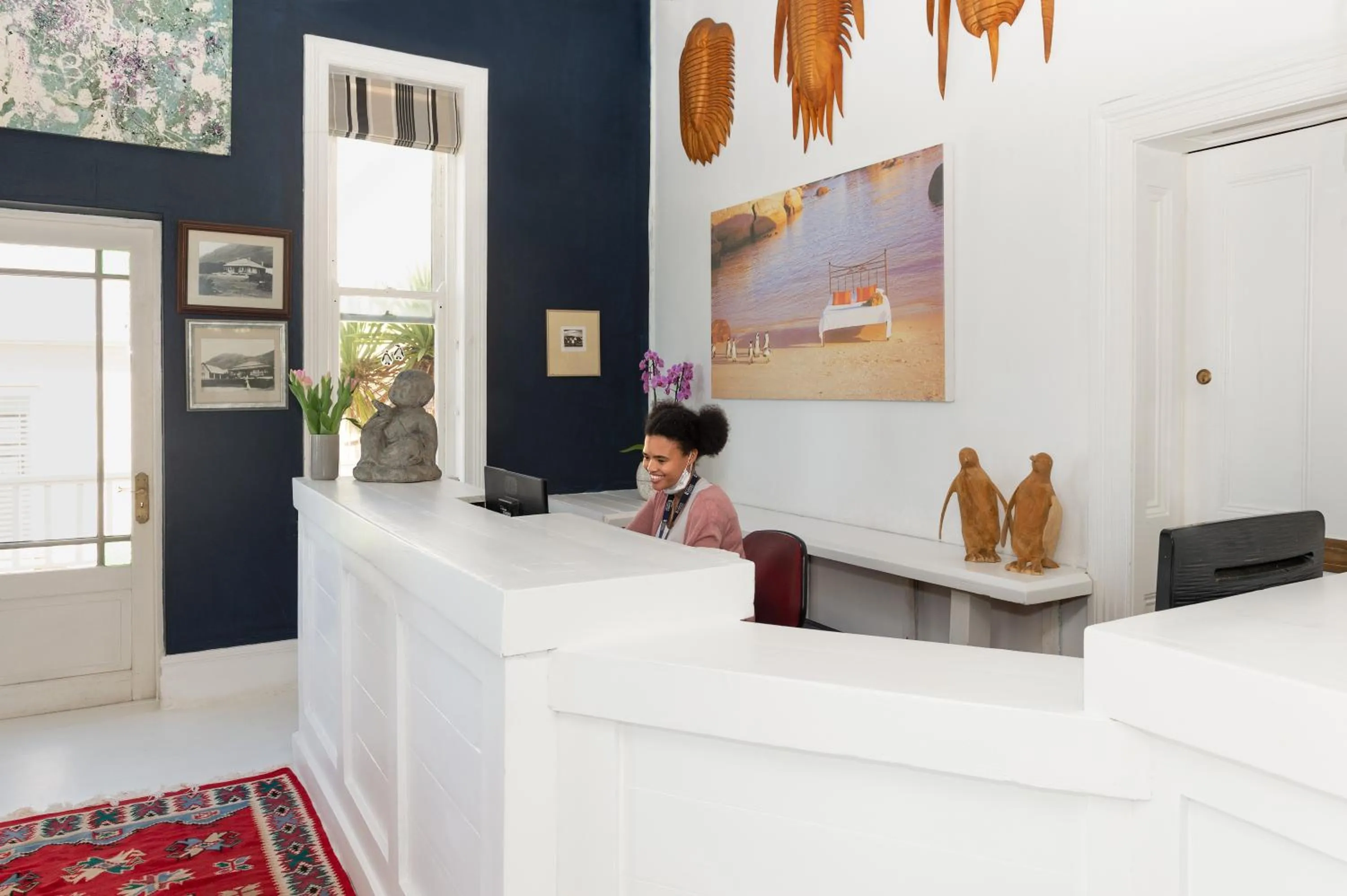 Staff in Boulders Beach Hotel, Cafe and Curio shop