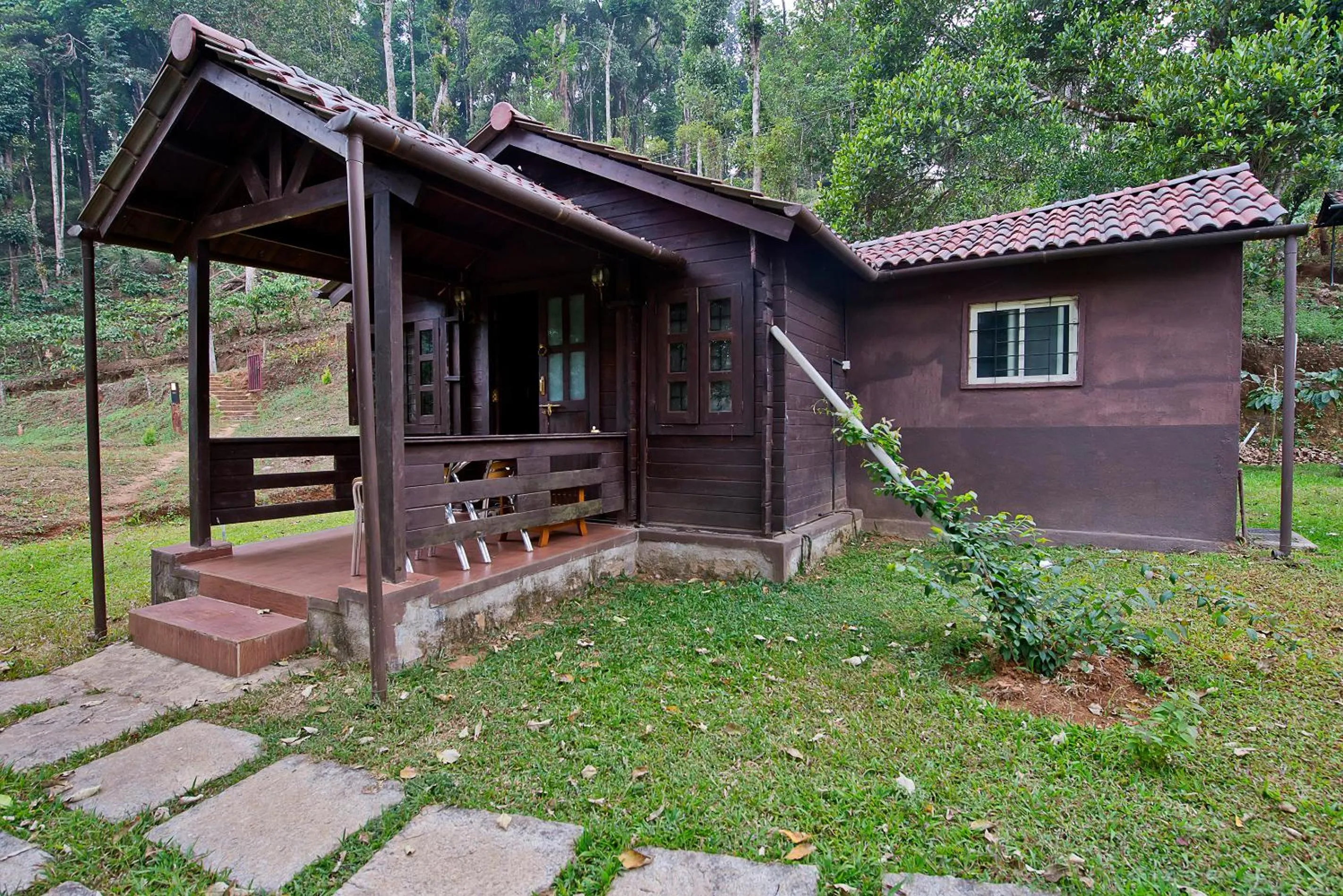 Patio in Three Hills Resort Coorg