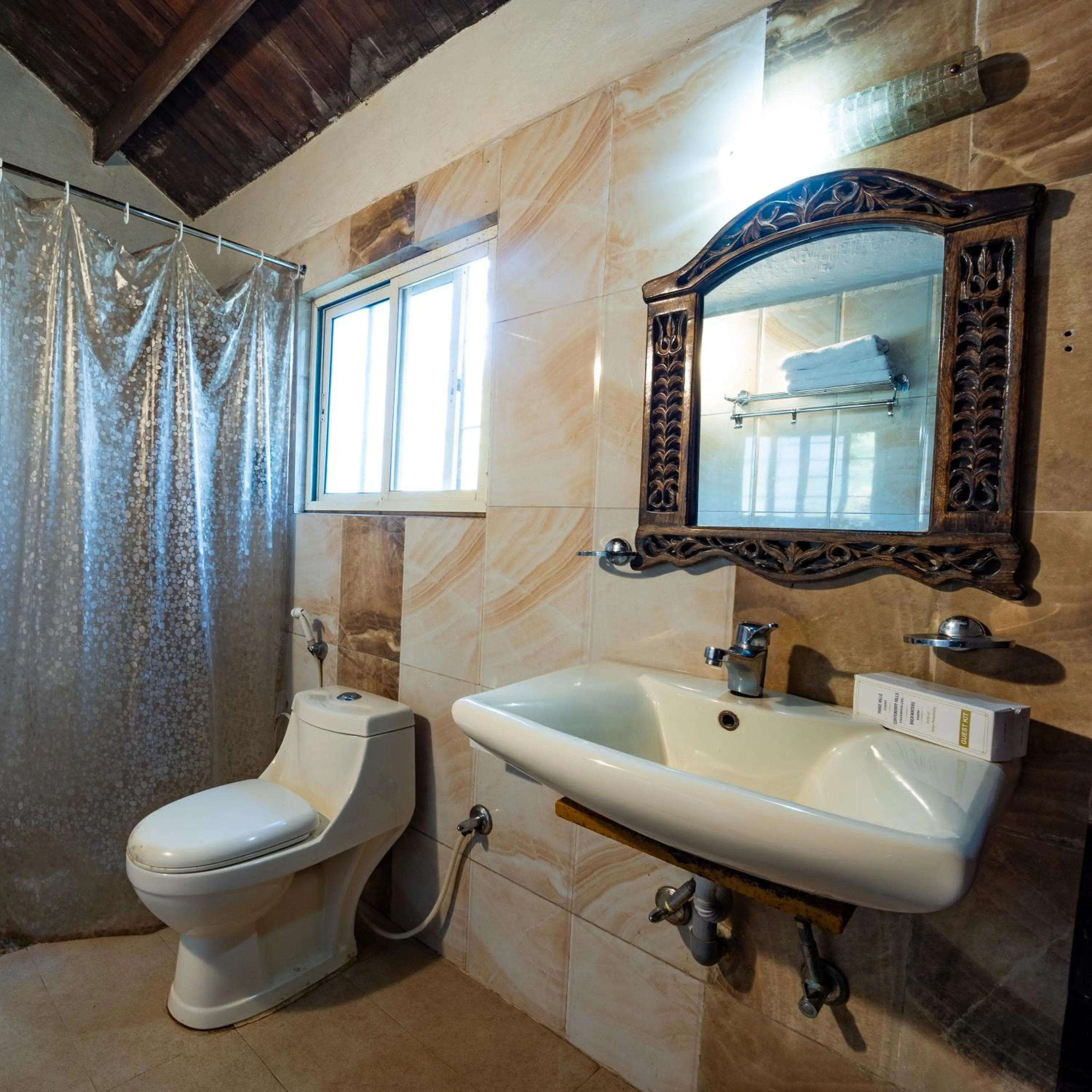 Toilet in Three Hills Resort Coorg