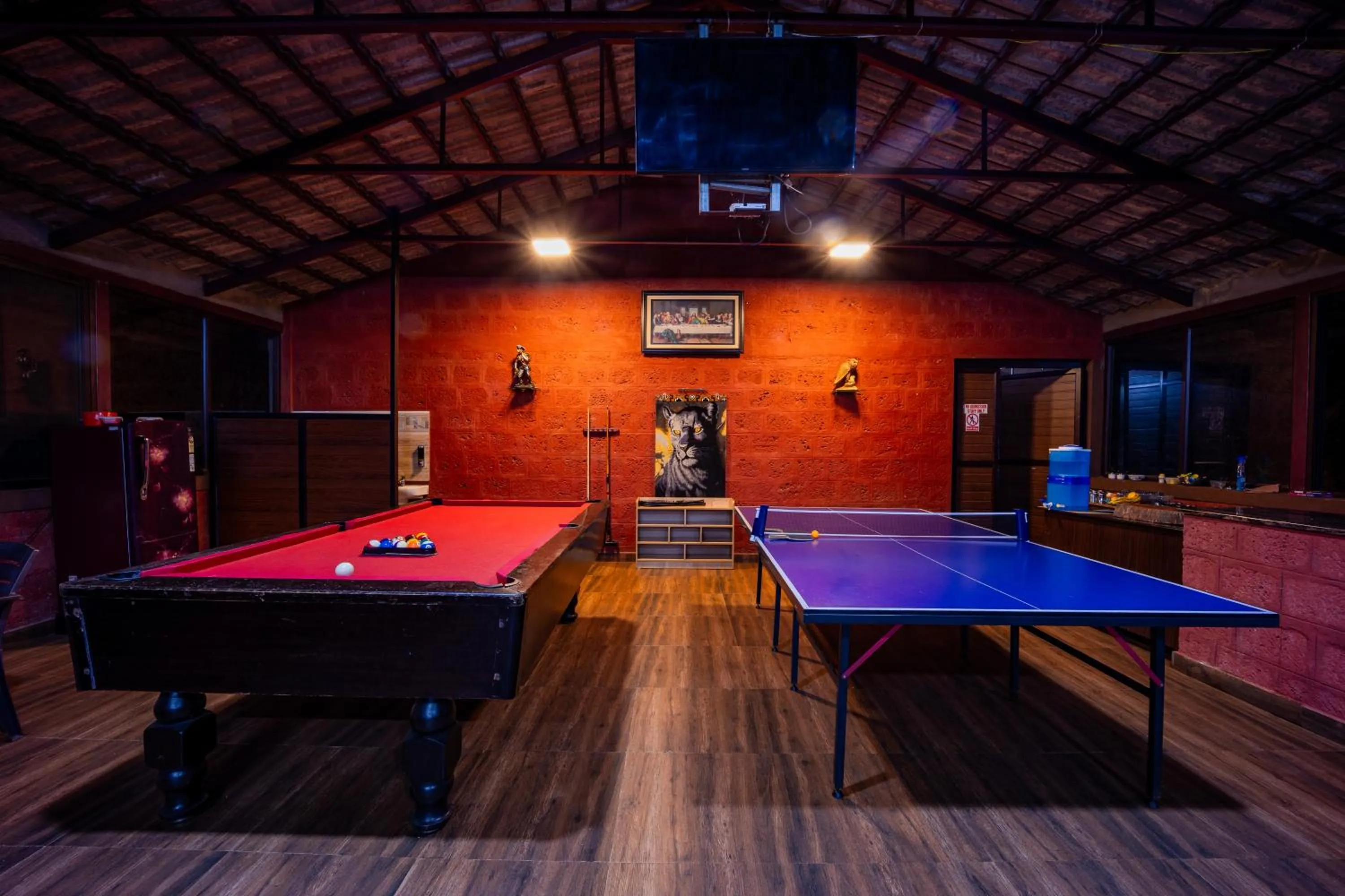 Game Room in Three Hills Resort Coorg
