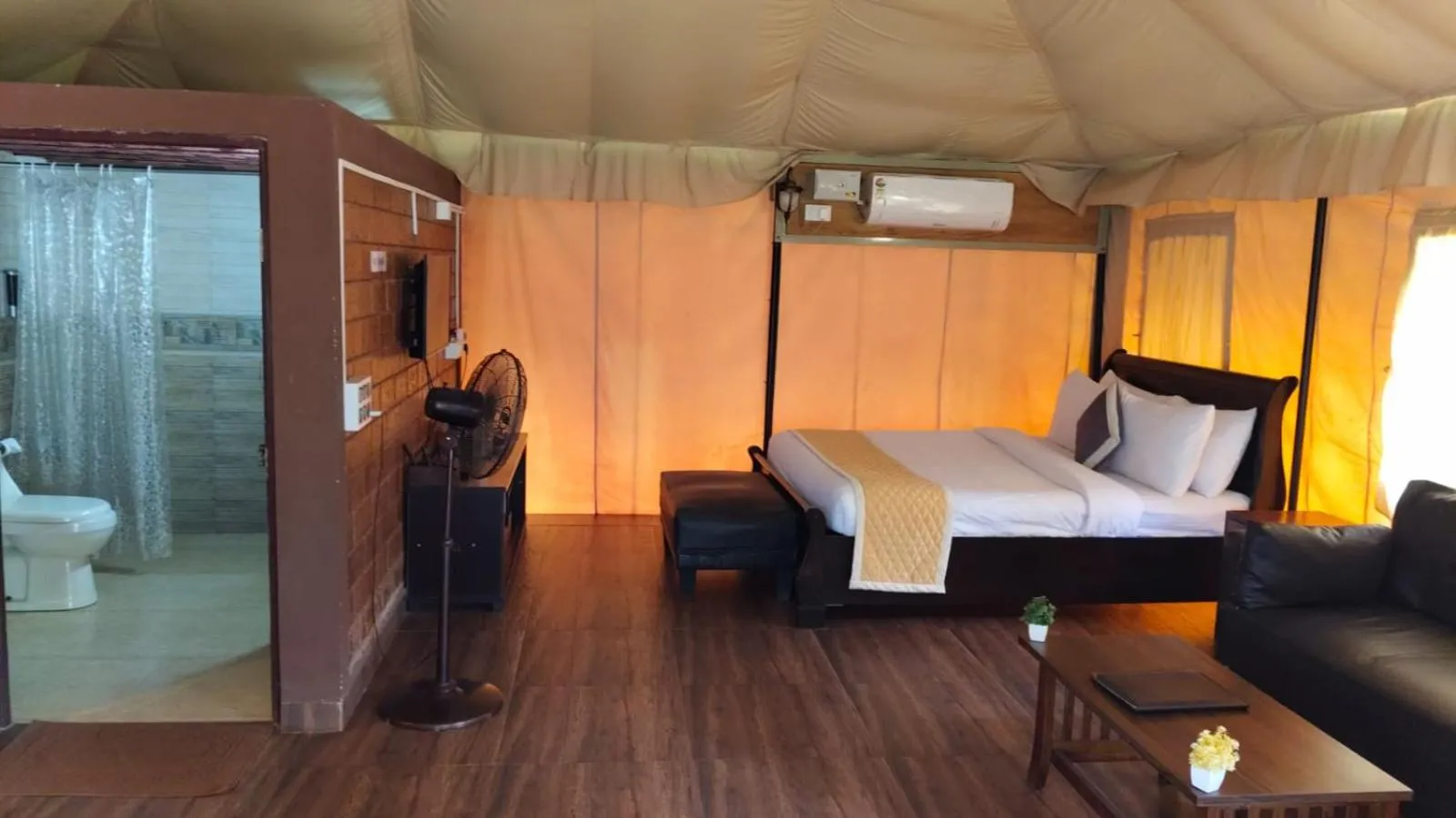 air conditioner, Bed in Three Hills Resort Coorg