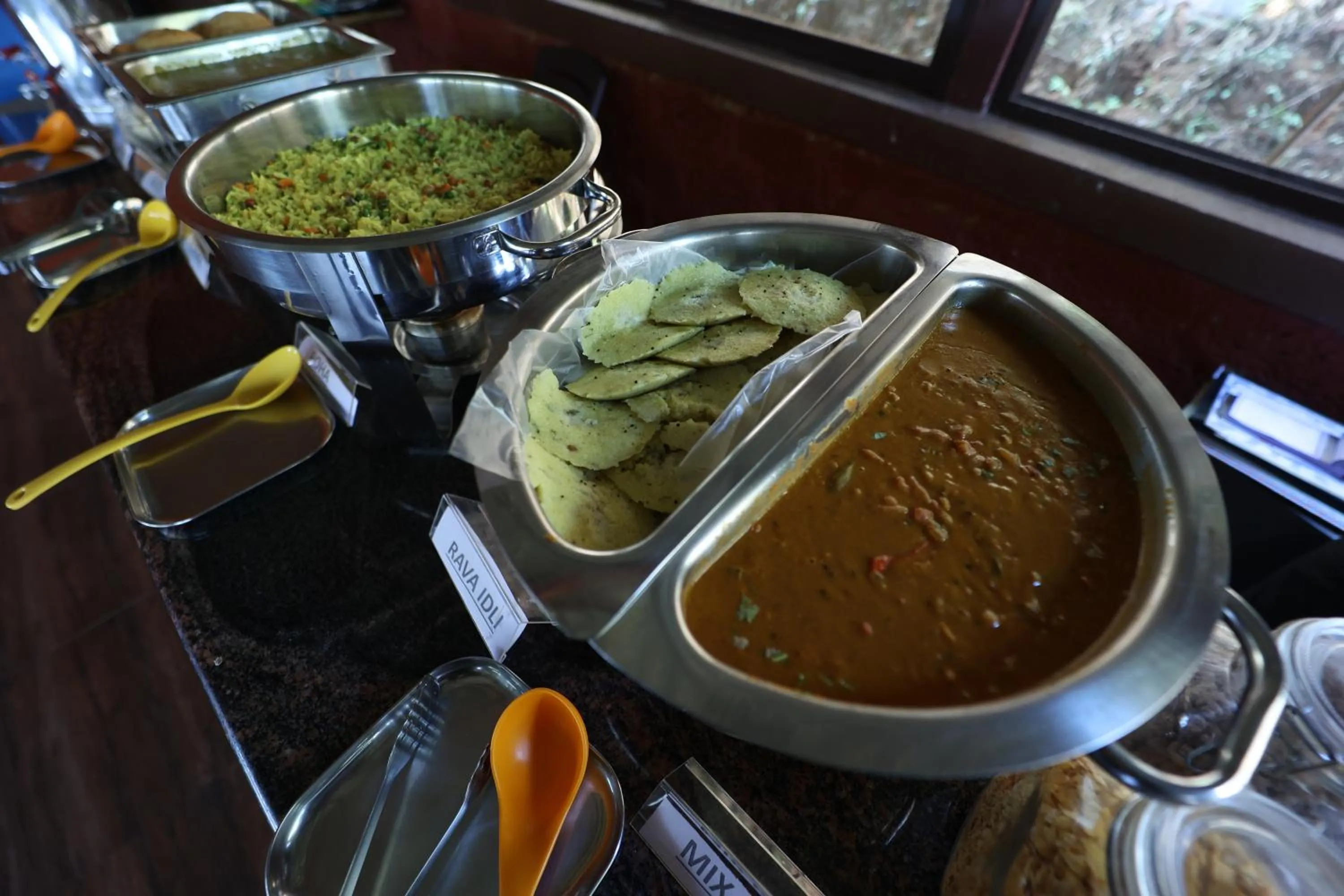 Breakfast in Three Hills Resort Coorg