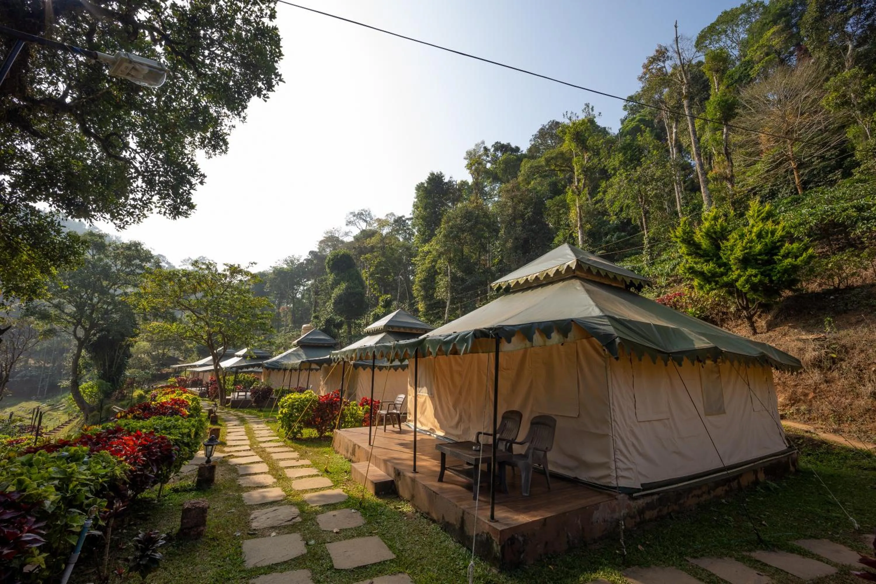 Patio in Three Hills Resort Coorg