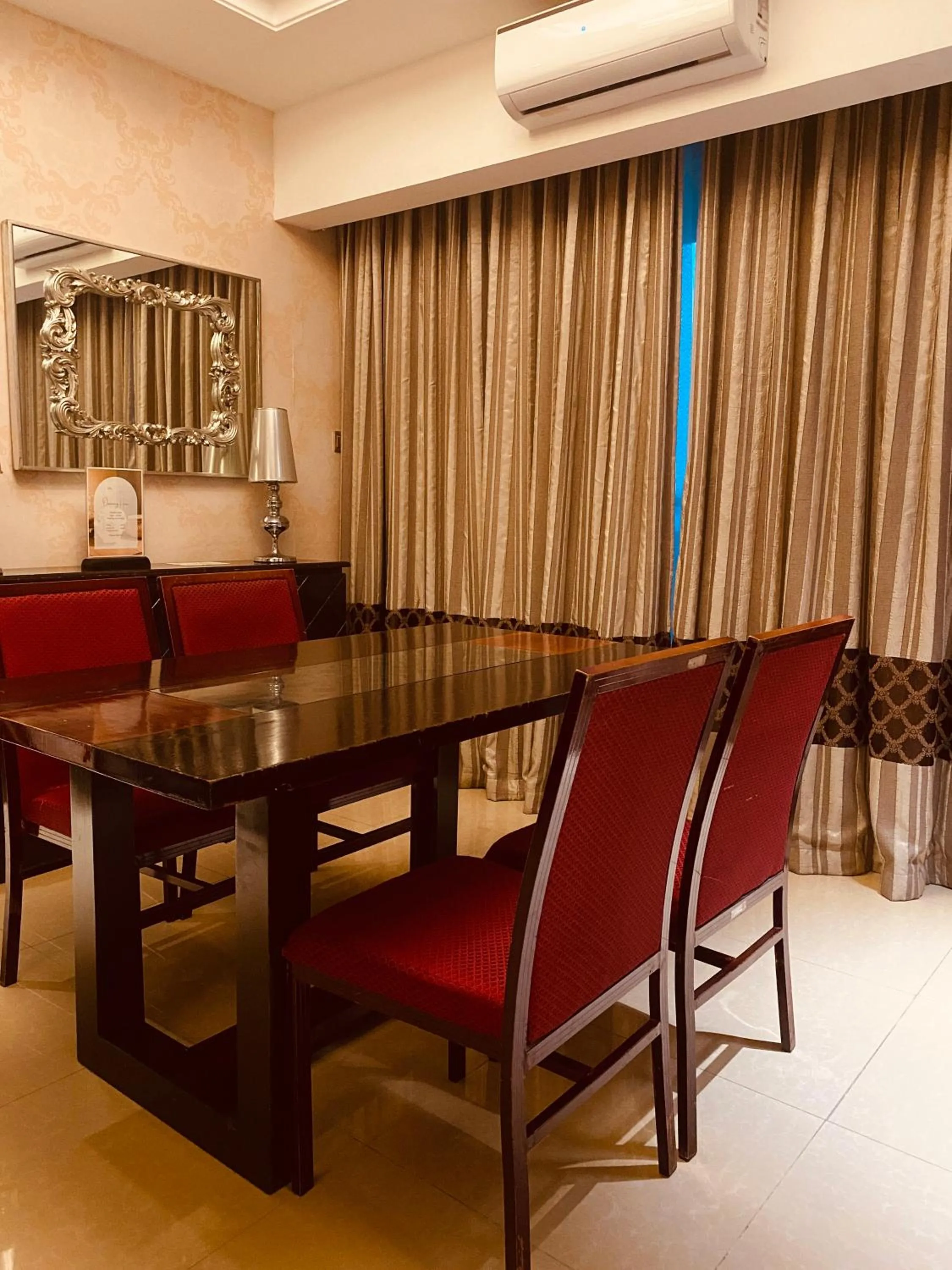 Dining area in Prime Asia Hotel