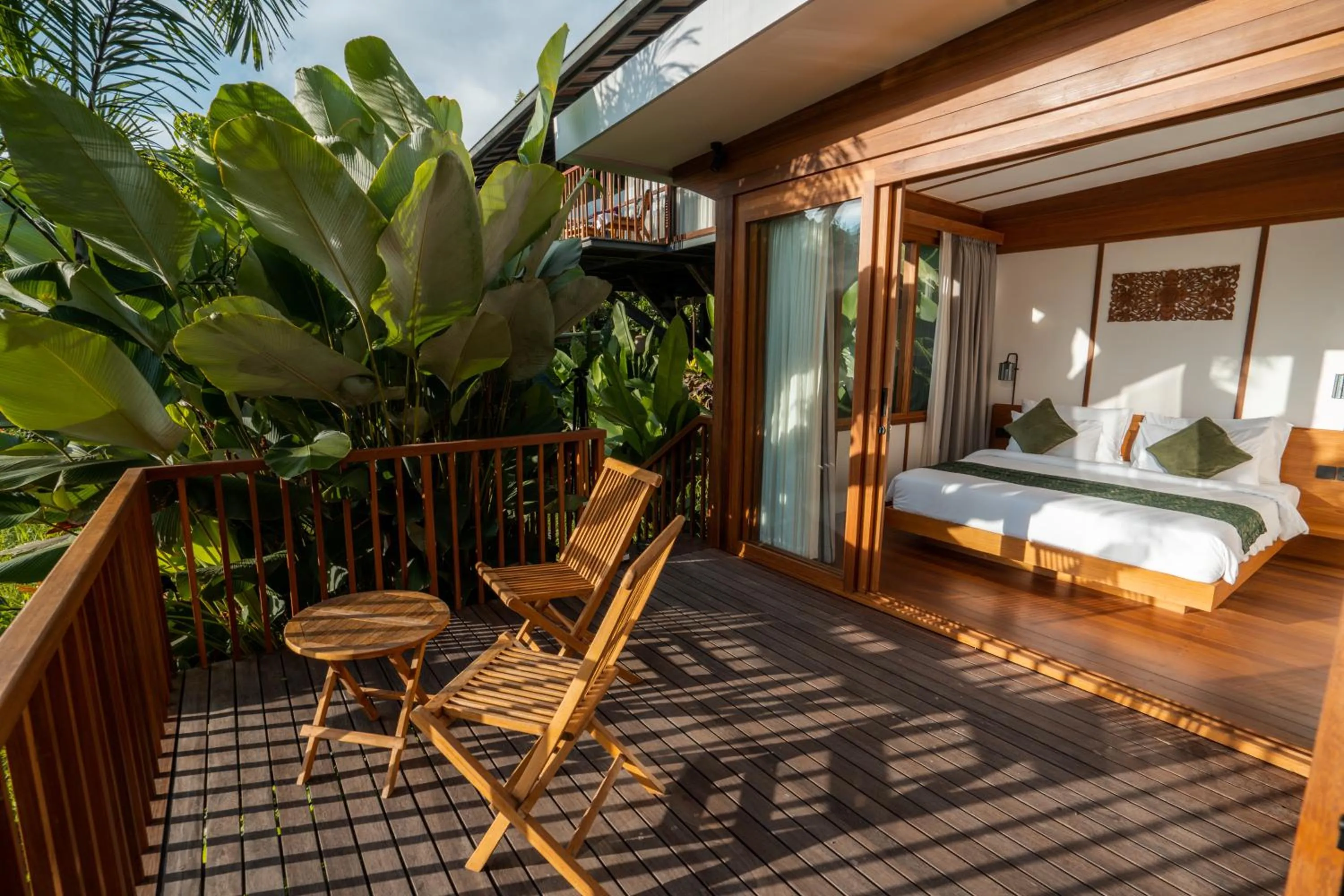 Balcony/Terrace, Bed in Grün Ubud