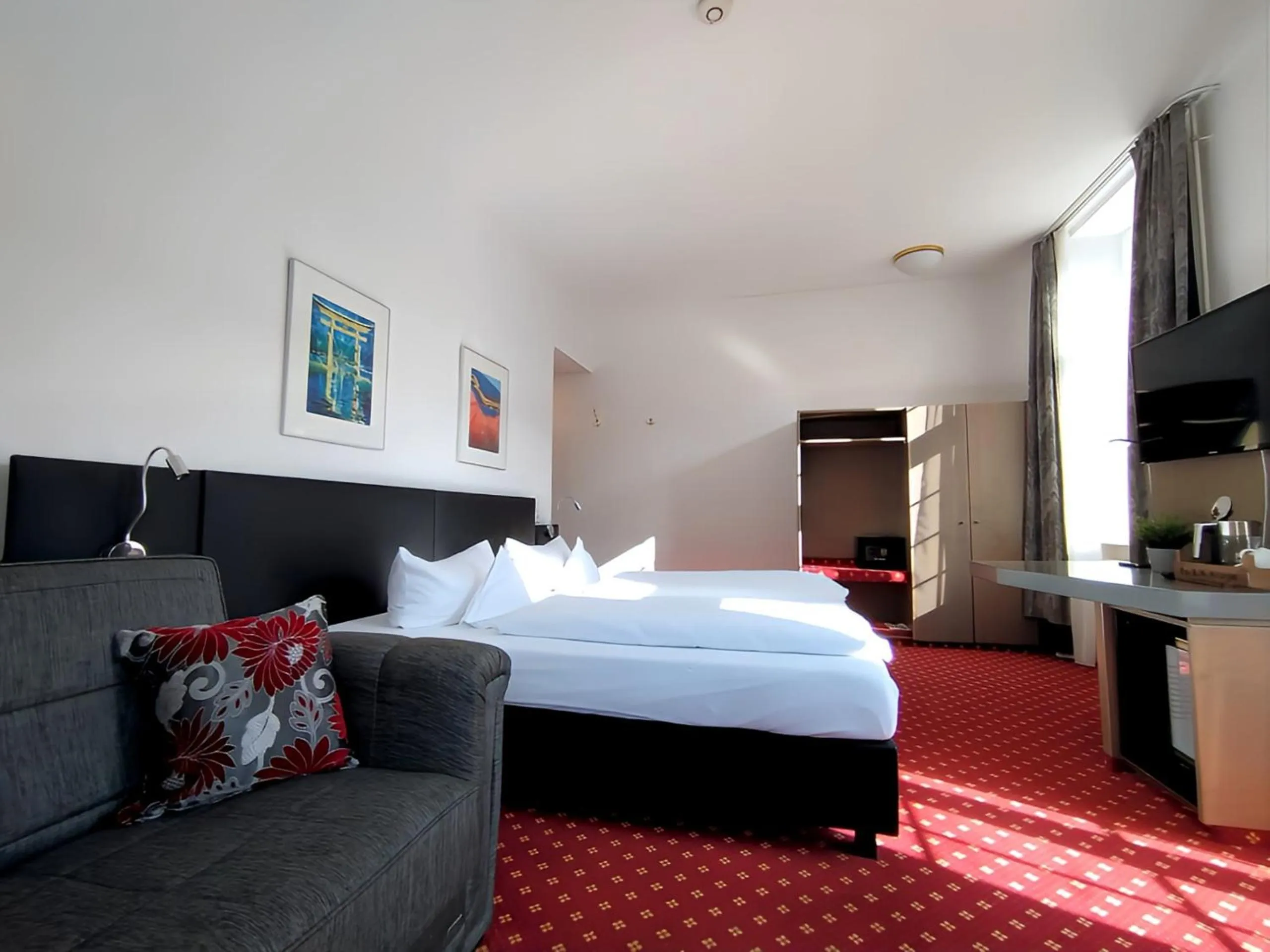 Bed in Hotel Schwert