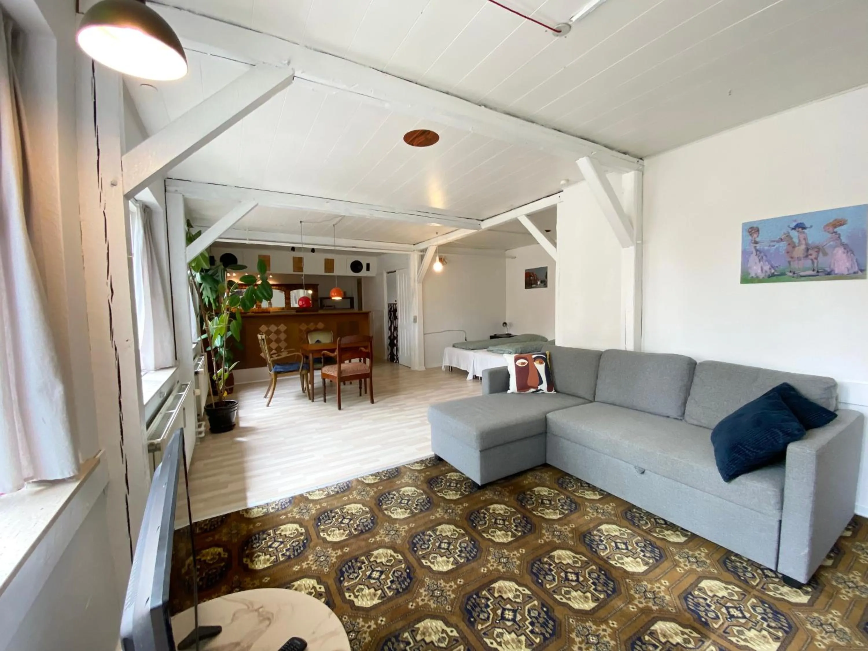 Living room in Studio Apartment in the heart of Højer