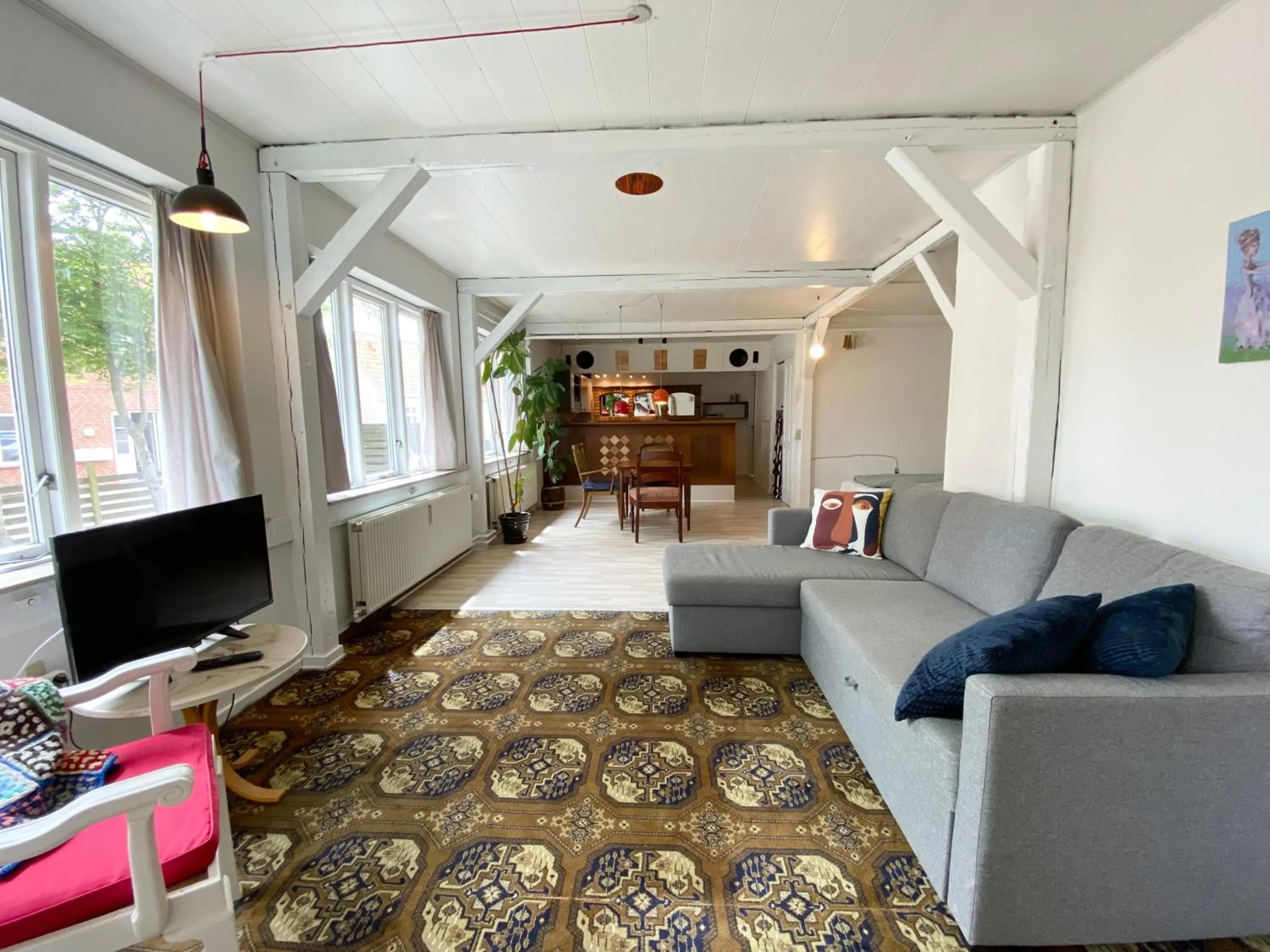 Living room in Studio Apartment in the heart of Højer