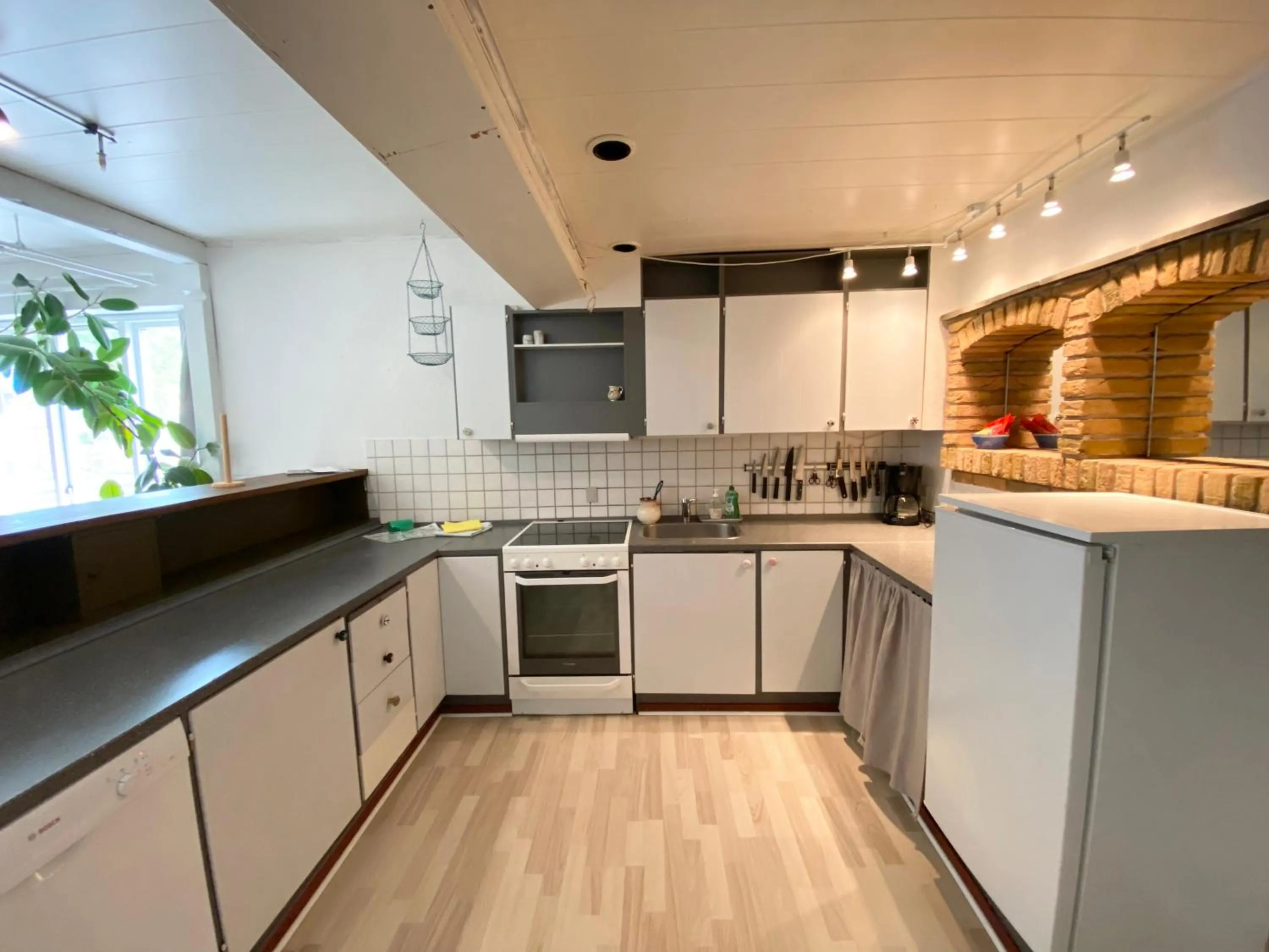 Kitchen or kitchenette in Studio Apartment in the heart of Højer
