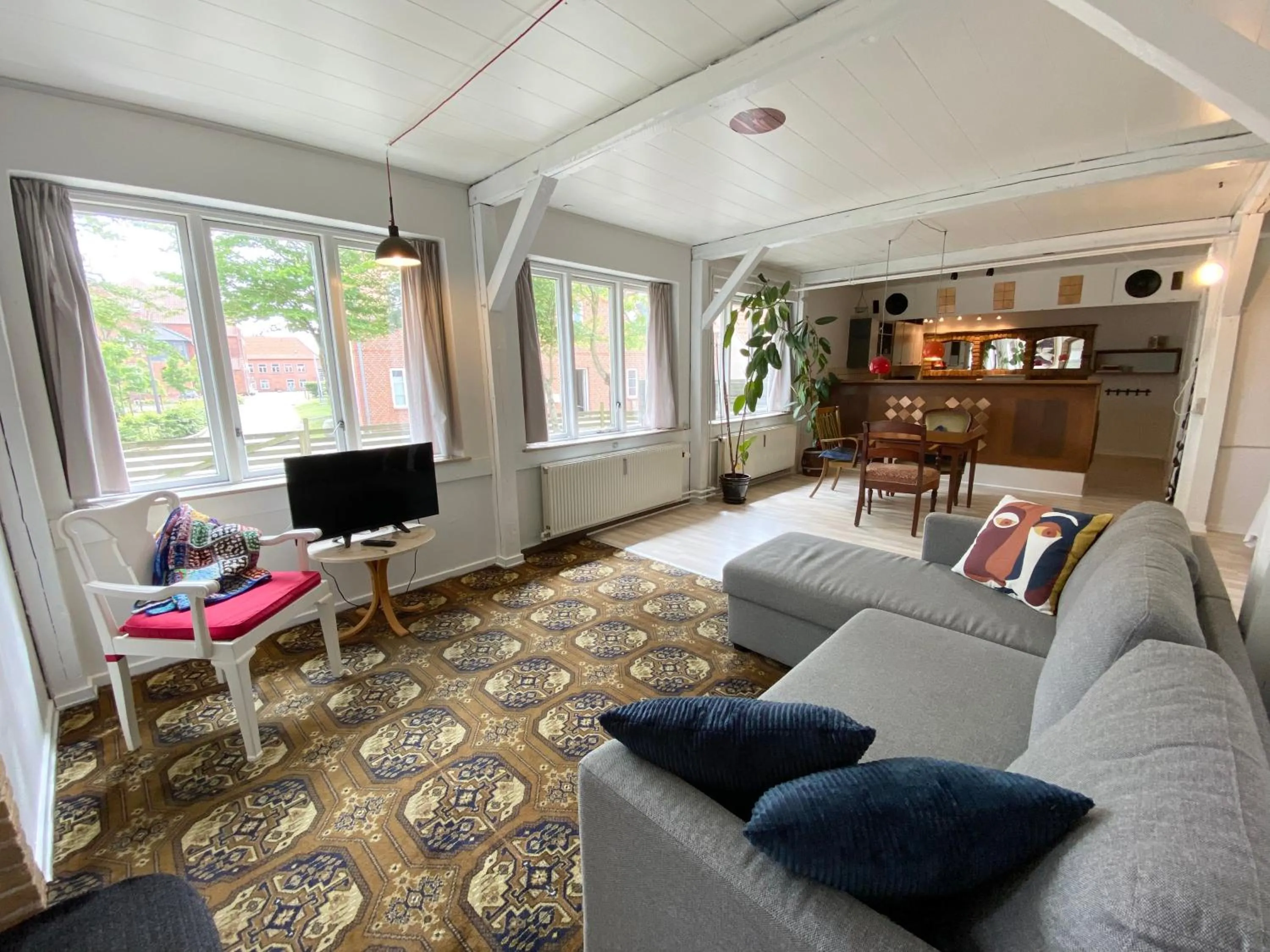 Living room in Studio Apartment in the heart of Højer