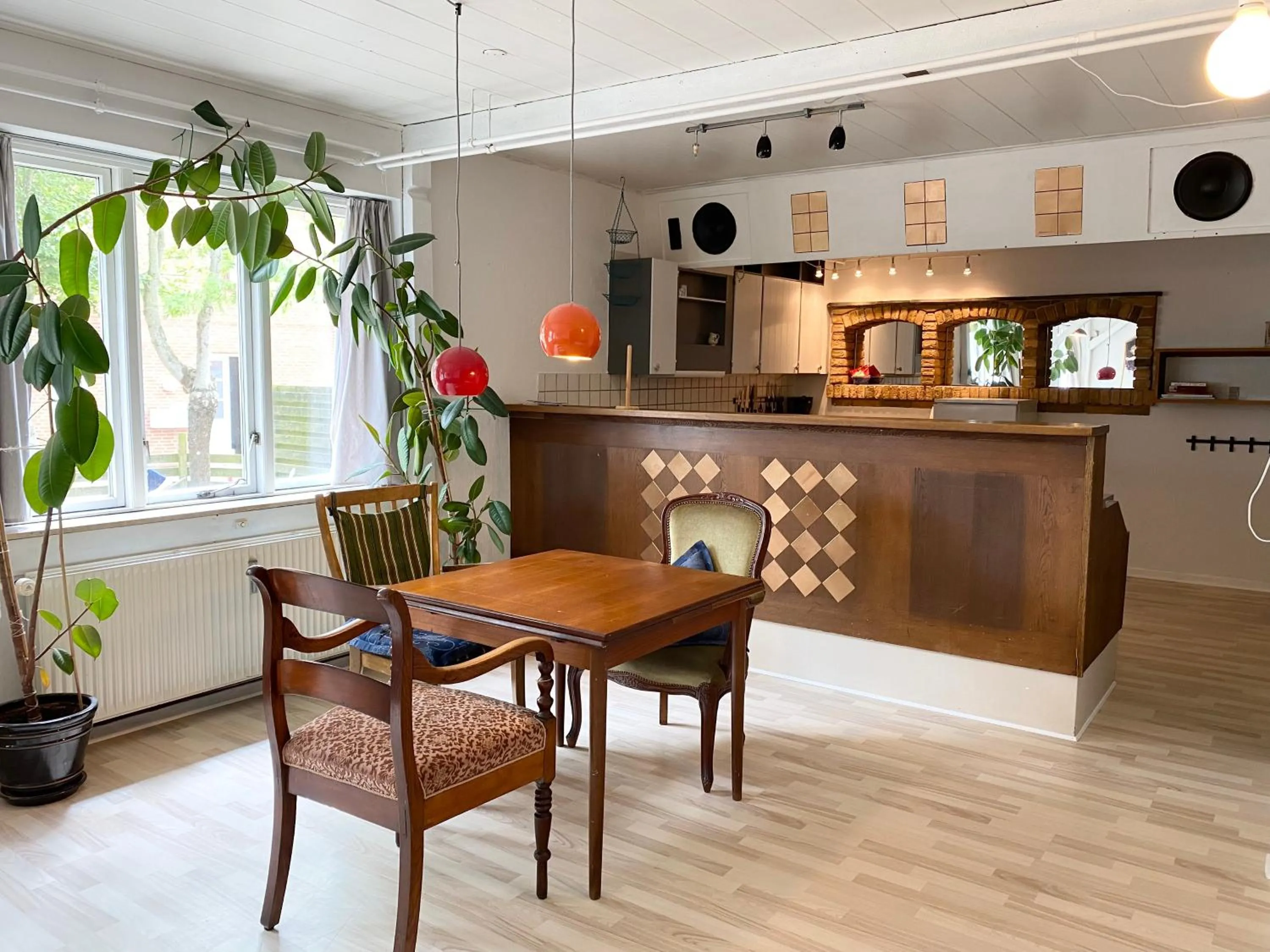 Living room in Studio Apartment in the heart of Højer