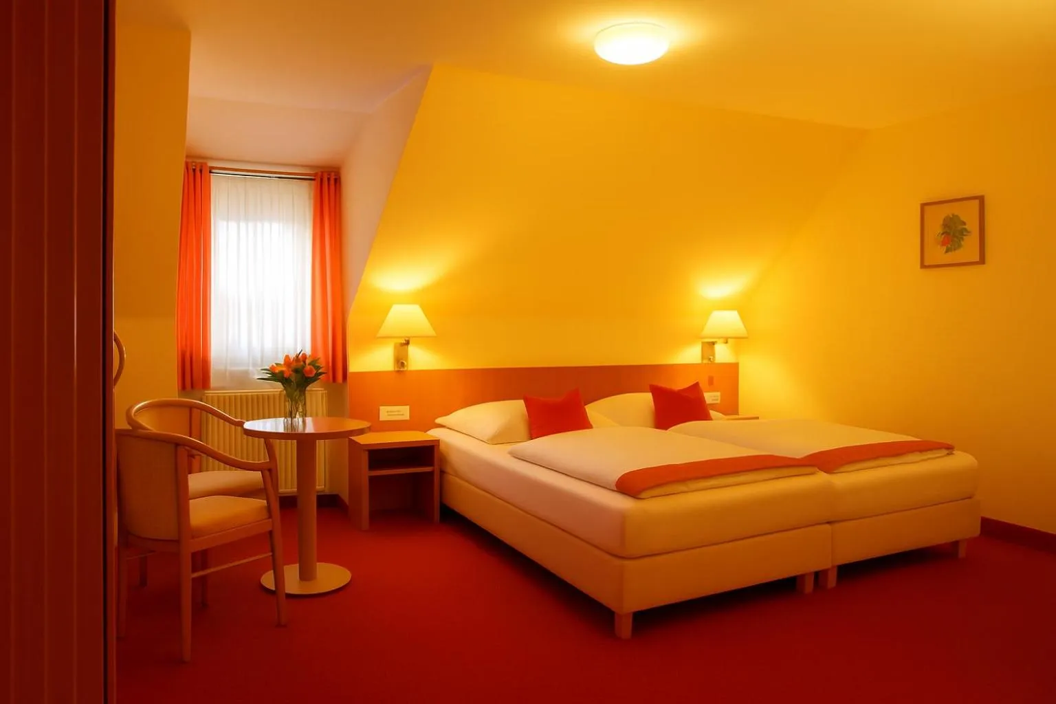 Bed in Hotel-Restaurant Zum Kirschbaum