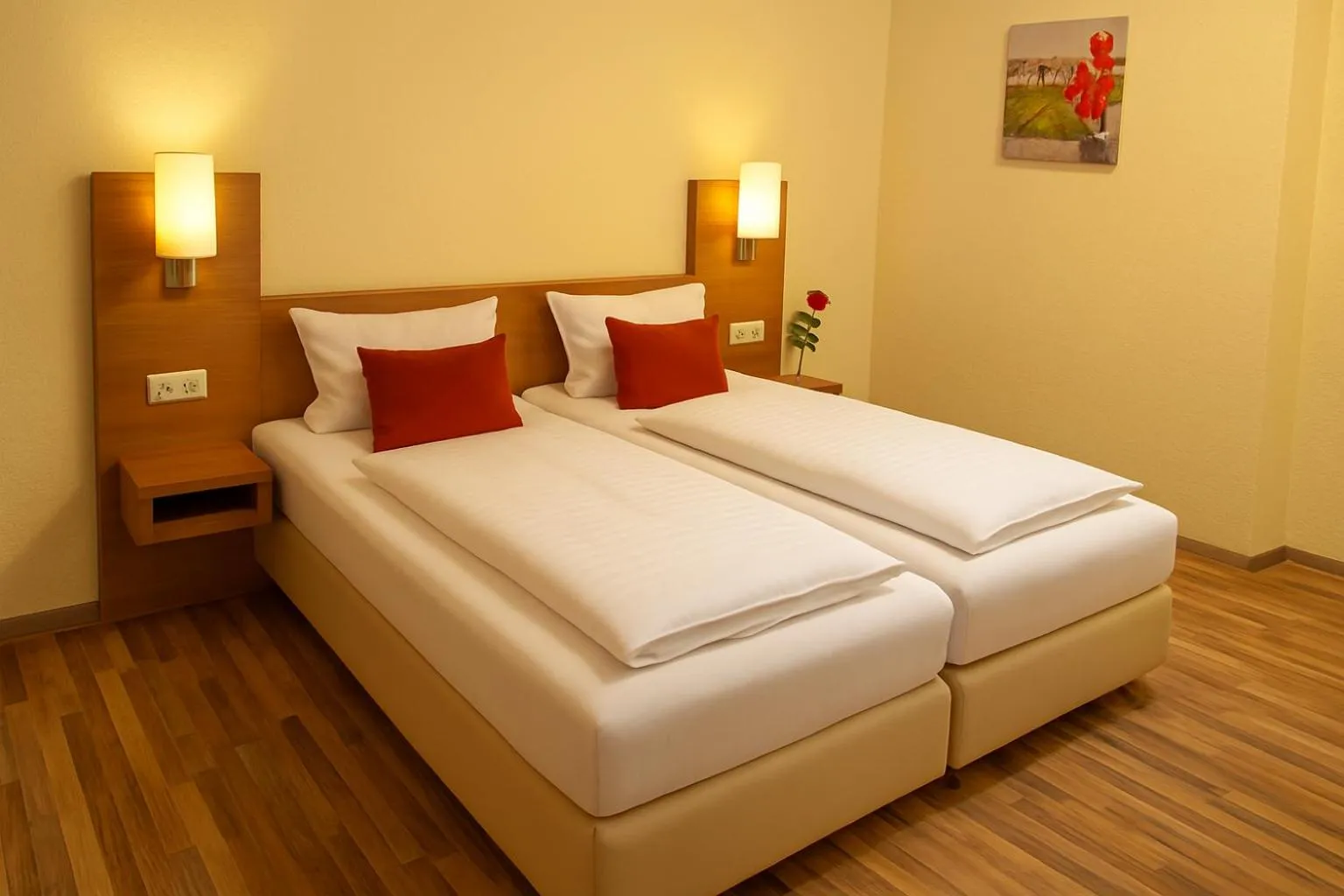 Bed in Hotel-Restaurant Zum Kirschbaum