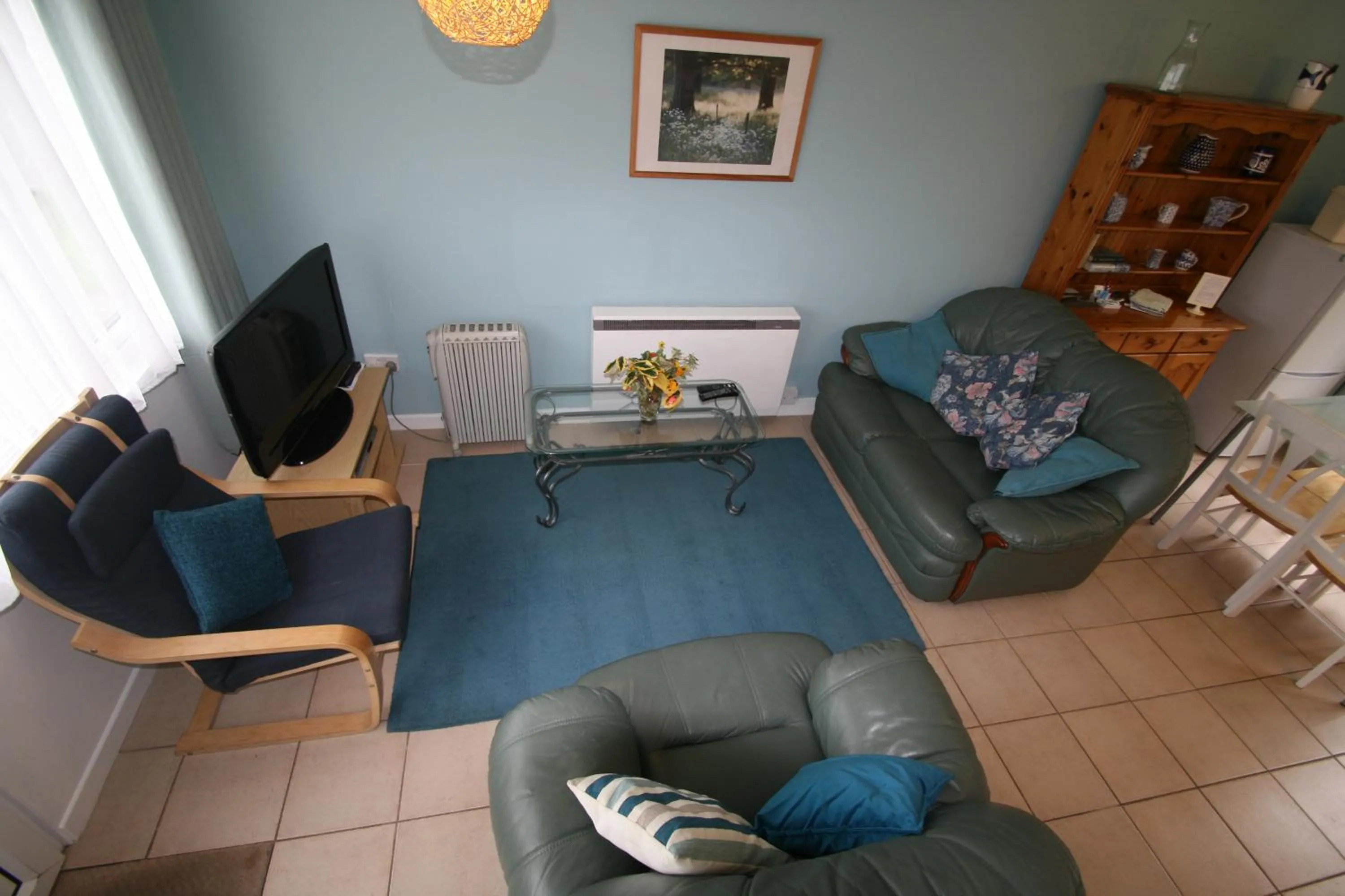 Living room in Freshwater Bay Holiday Cottages
