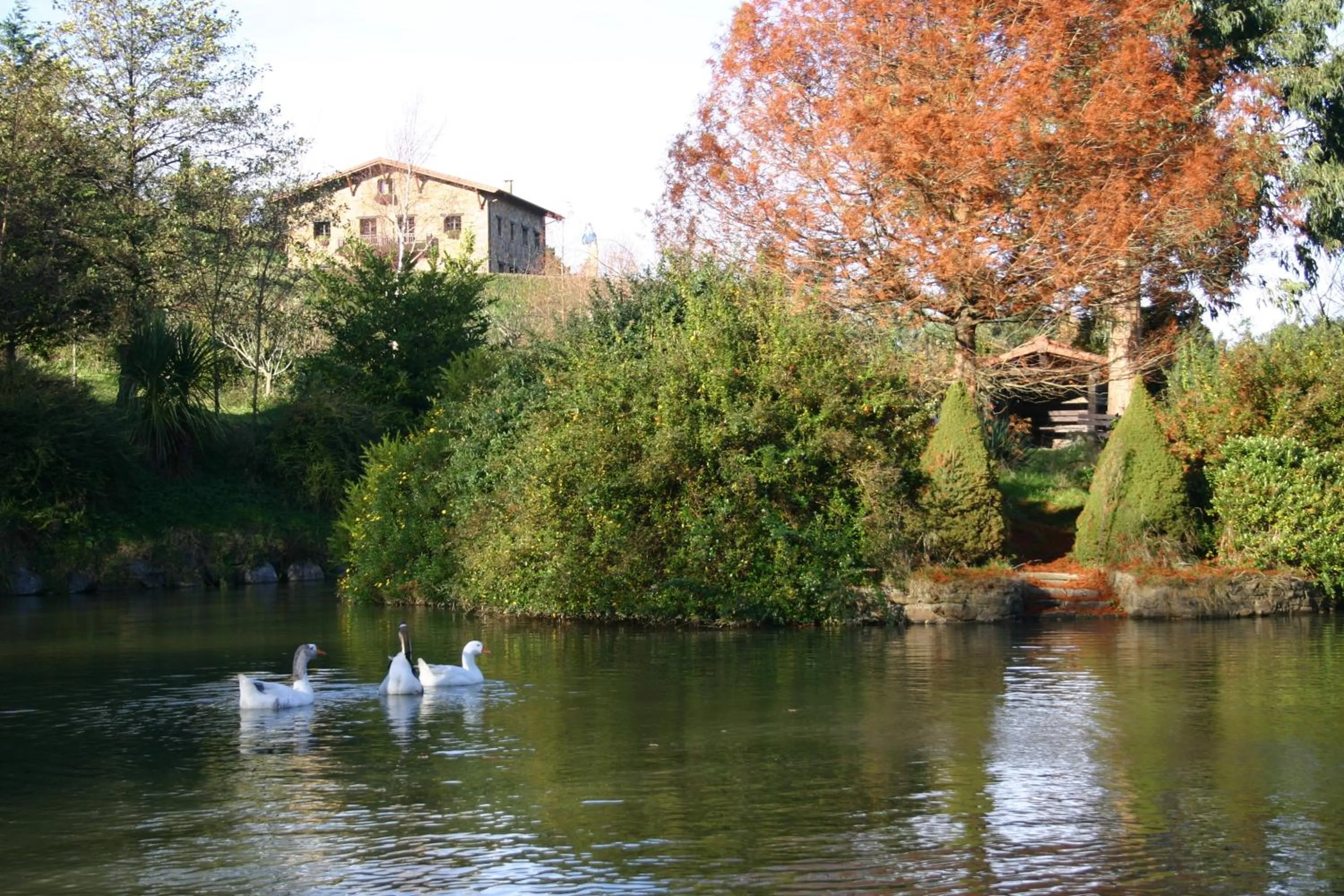 Lake view in Eco Hotel Rural Lurdeia - Adults Only