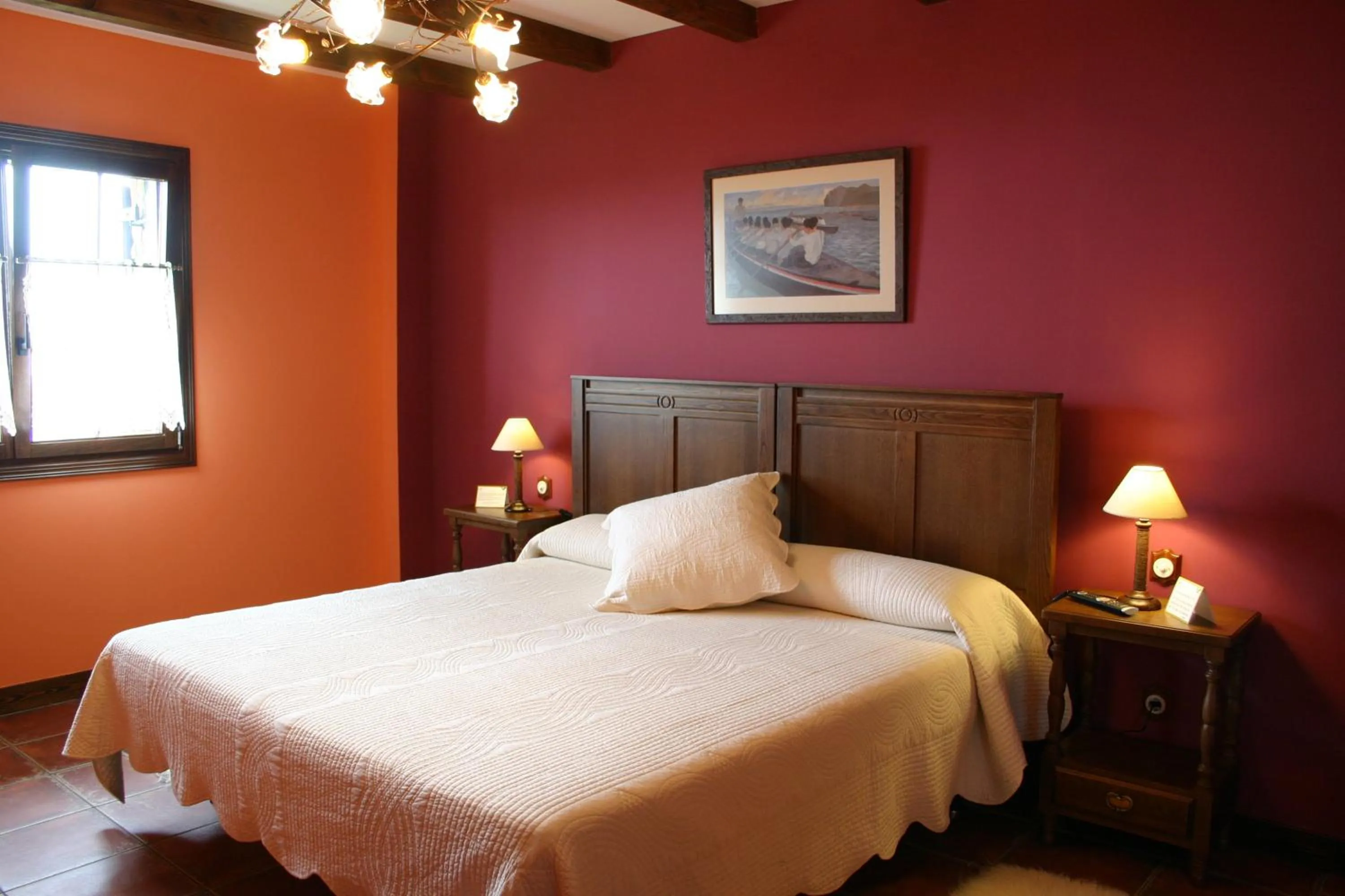 Bedroom, Bed in Eco Hotel Rural Lurdeia - Adults Only