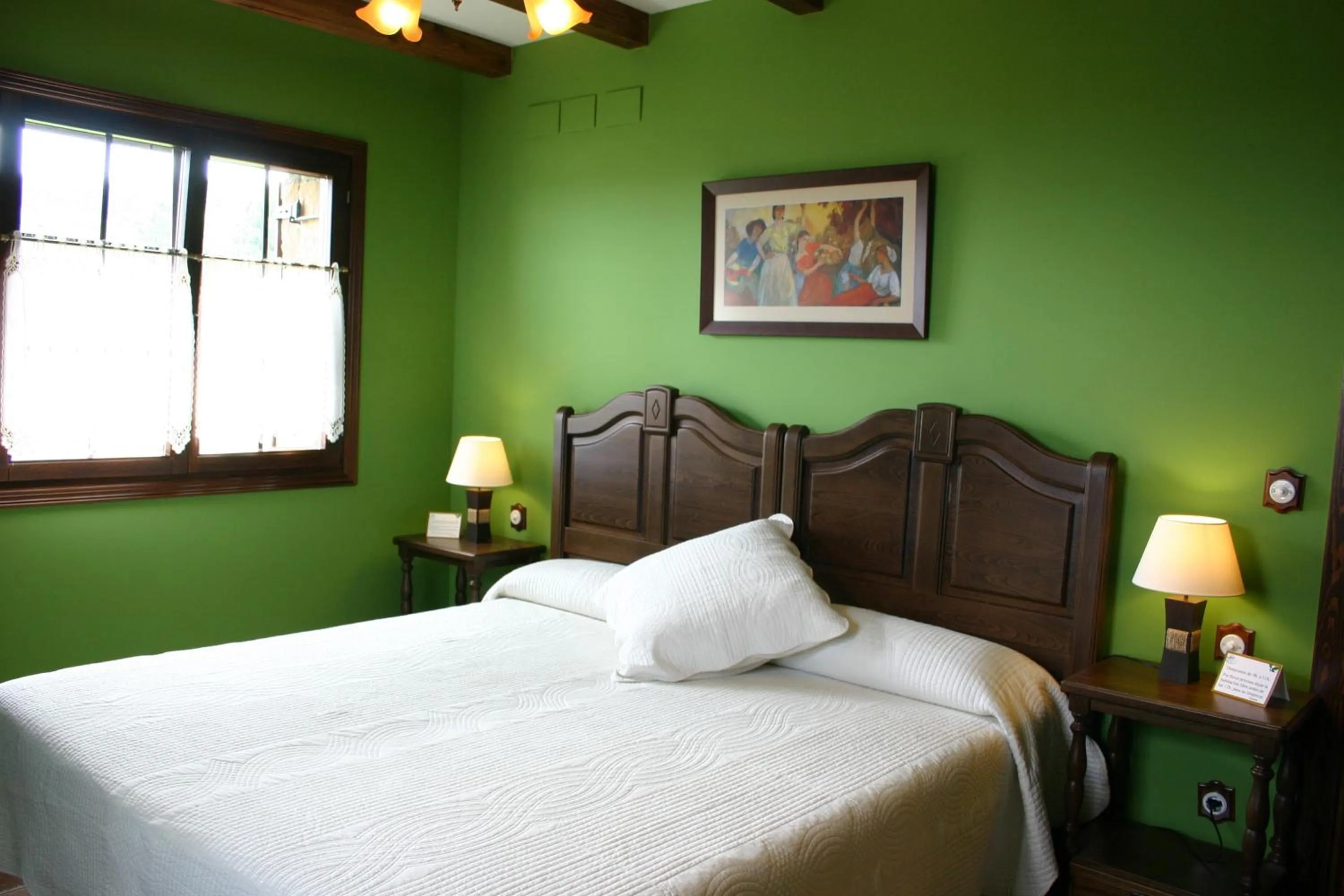 Bedroom, Bed in Eco Hotel Rural Lurdeia - Adults Only