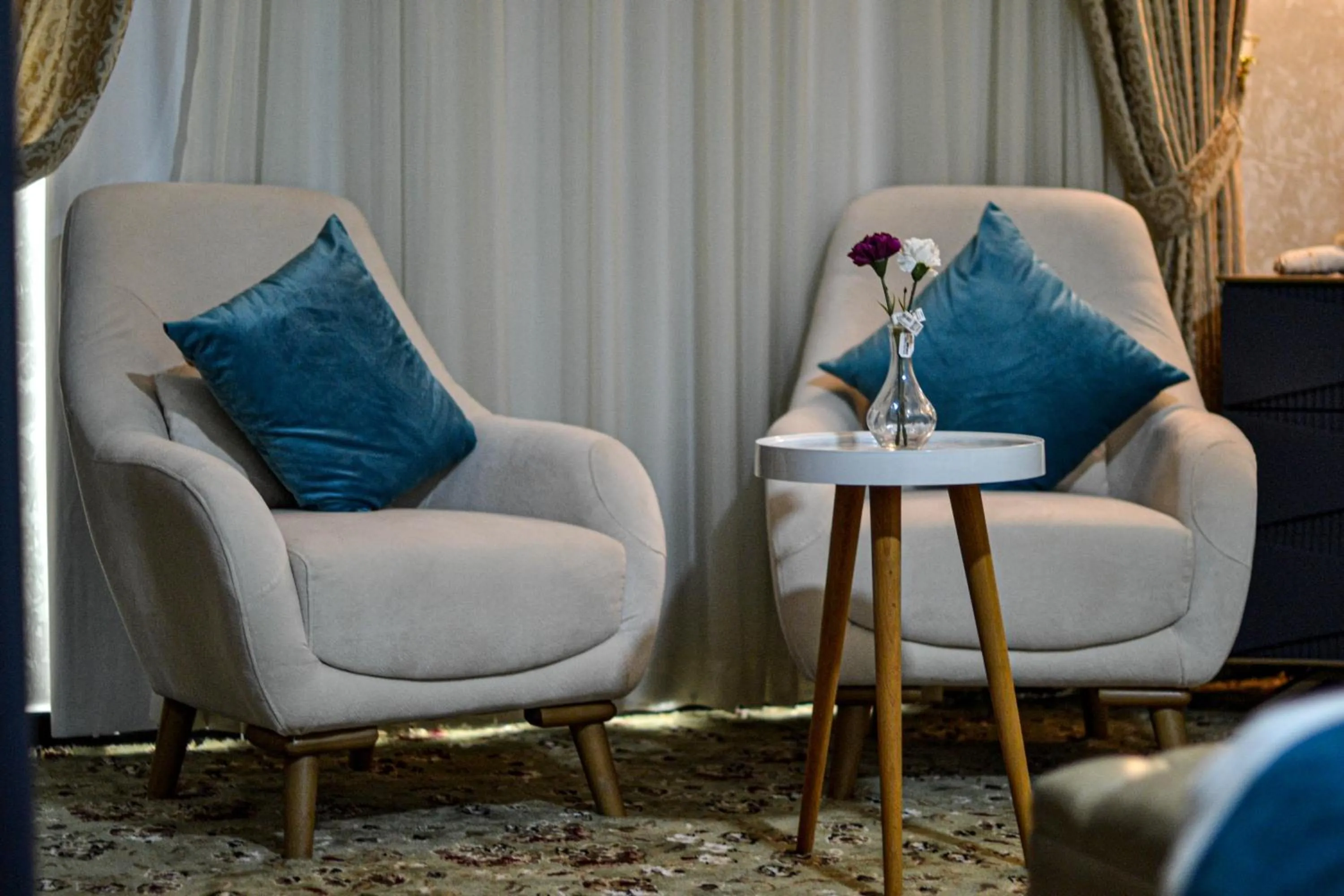 Seating area in The Castle Hotel