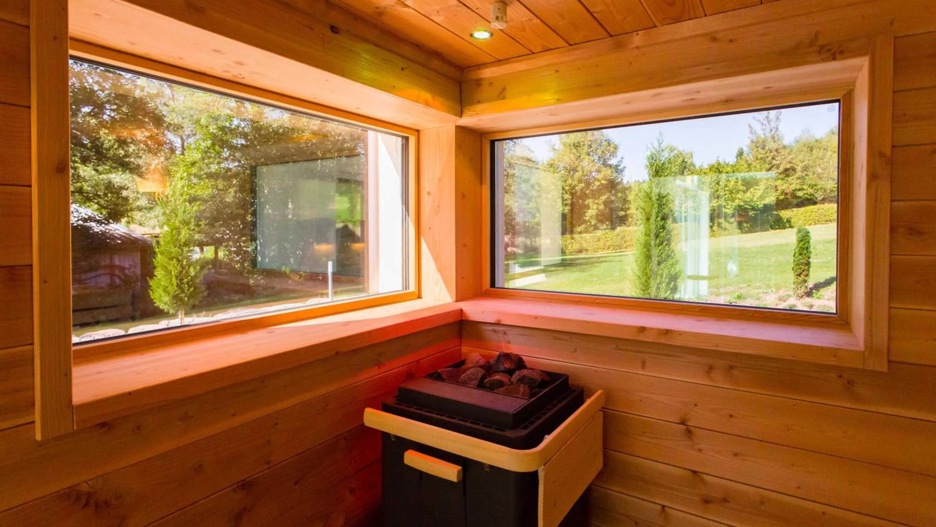 Sauna in Romantik Hotel Rindenmühle