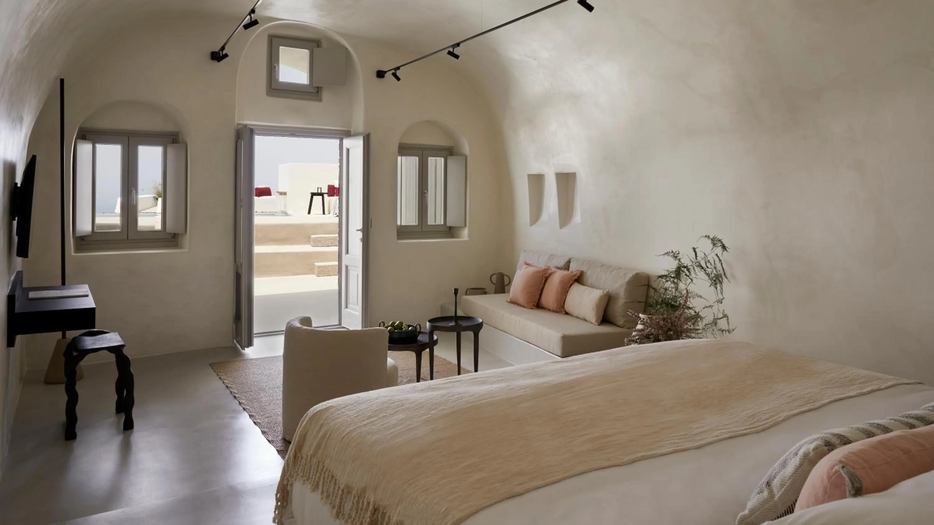 Living room, Bed in Atoles Retreat