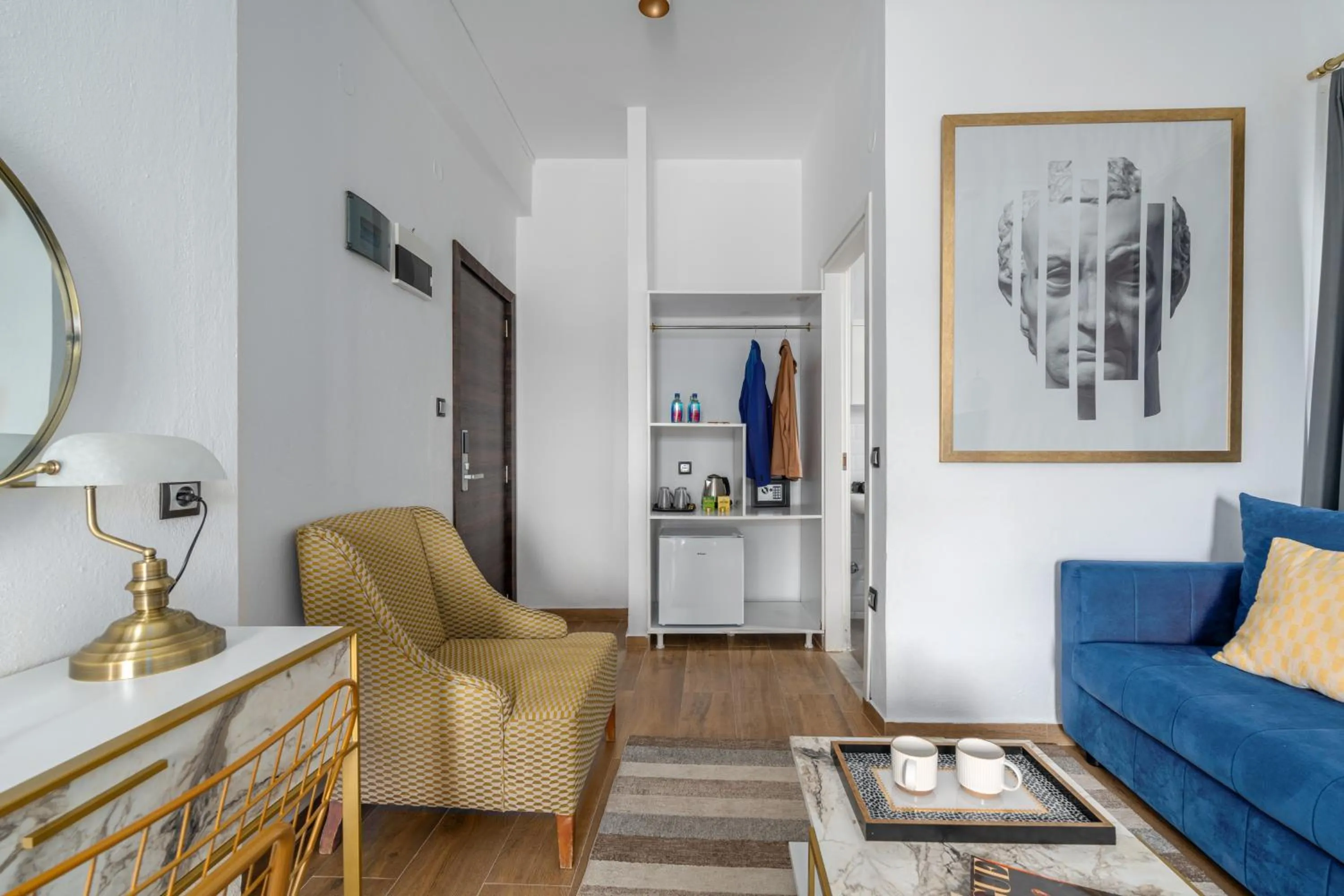 Seating area in MR P. Boutique Residence