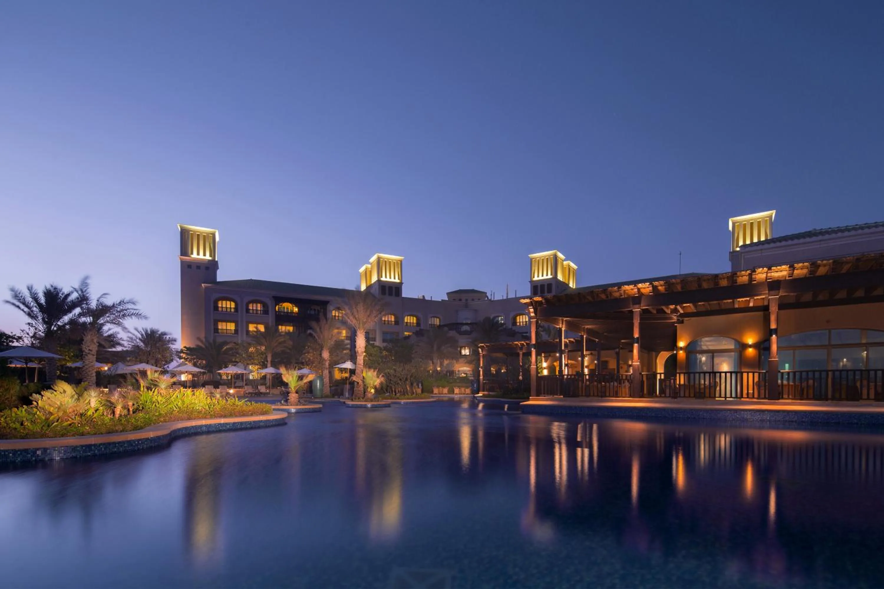Pool view in Anantara Desert Islands Resort & Spa