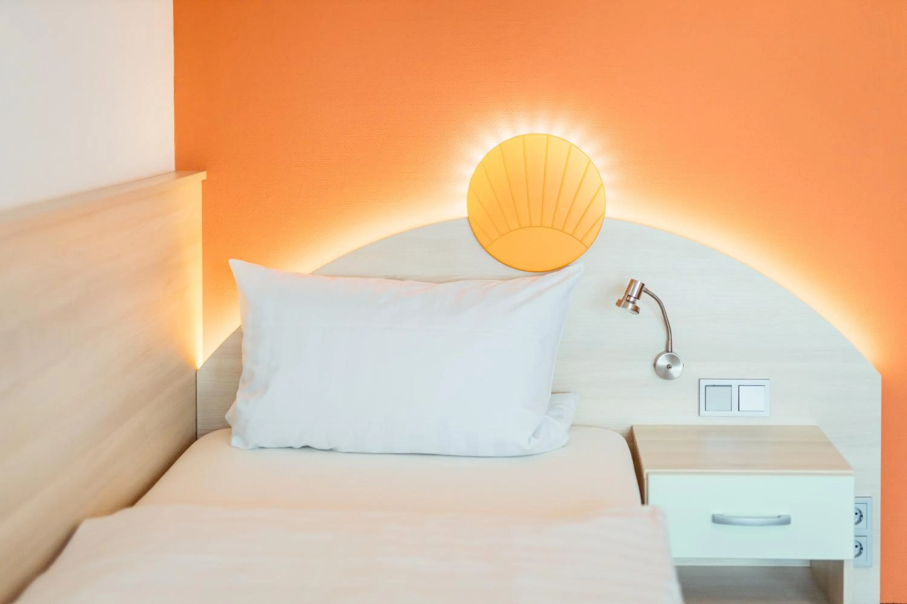 Bed in Hotel Sonnental