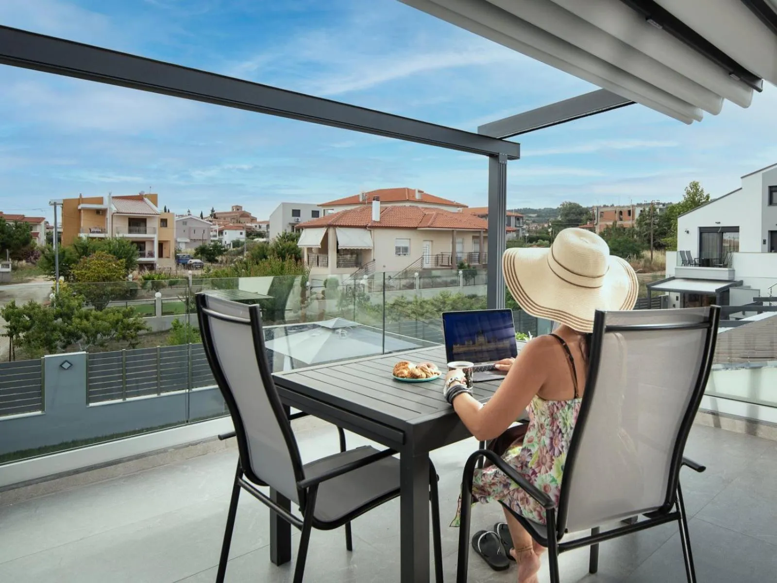 Balcony/Terrace in Aloe The Green Suites - Nikiti Halkidiki