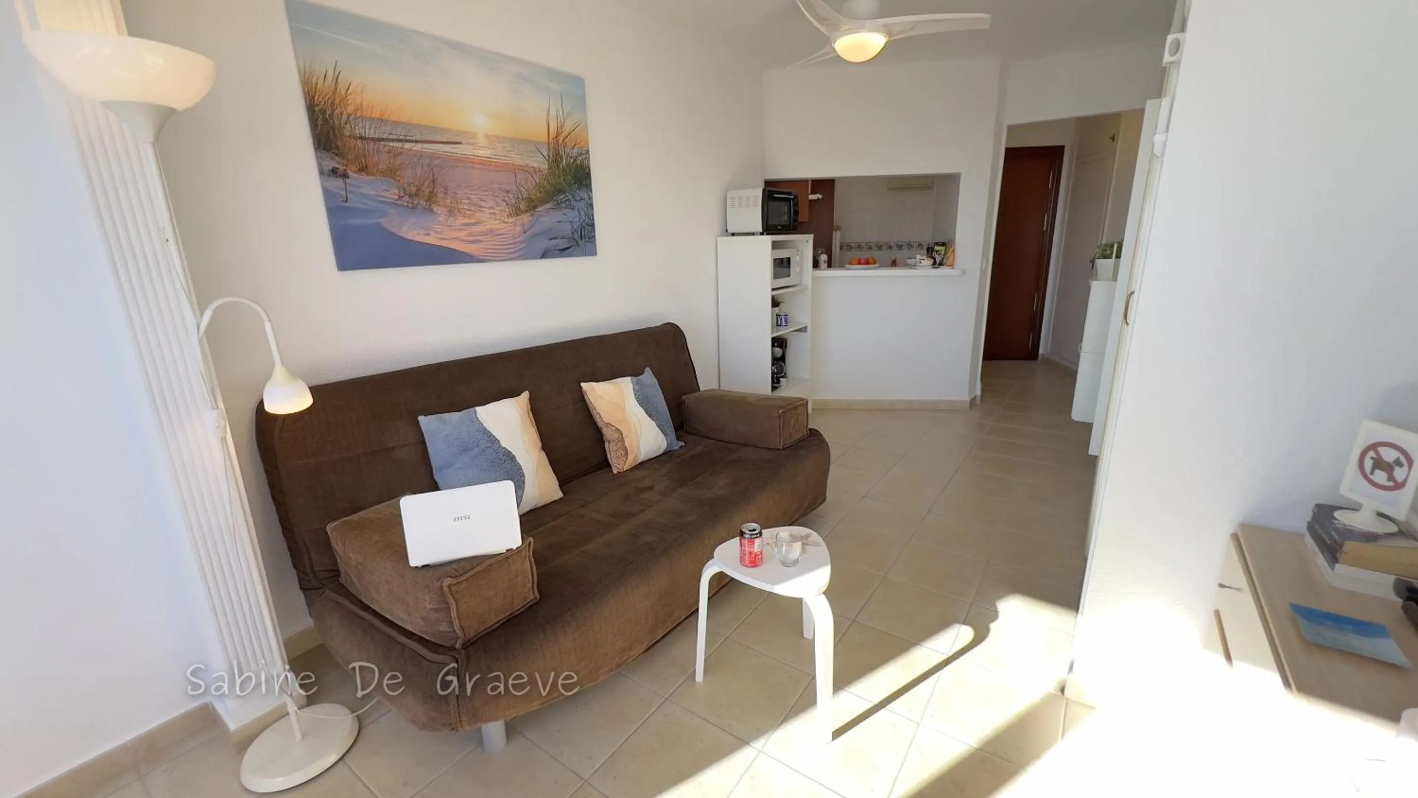 Living room in Carabela-C704 Few steps from the beach, sand and pool Nerja