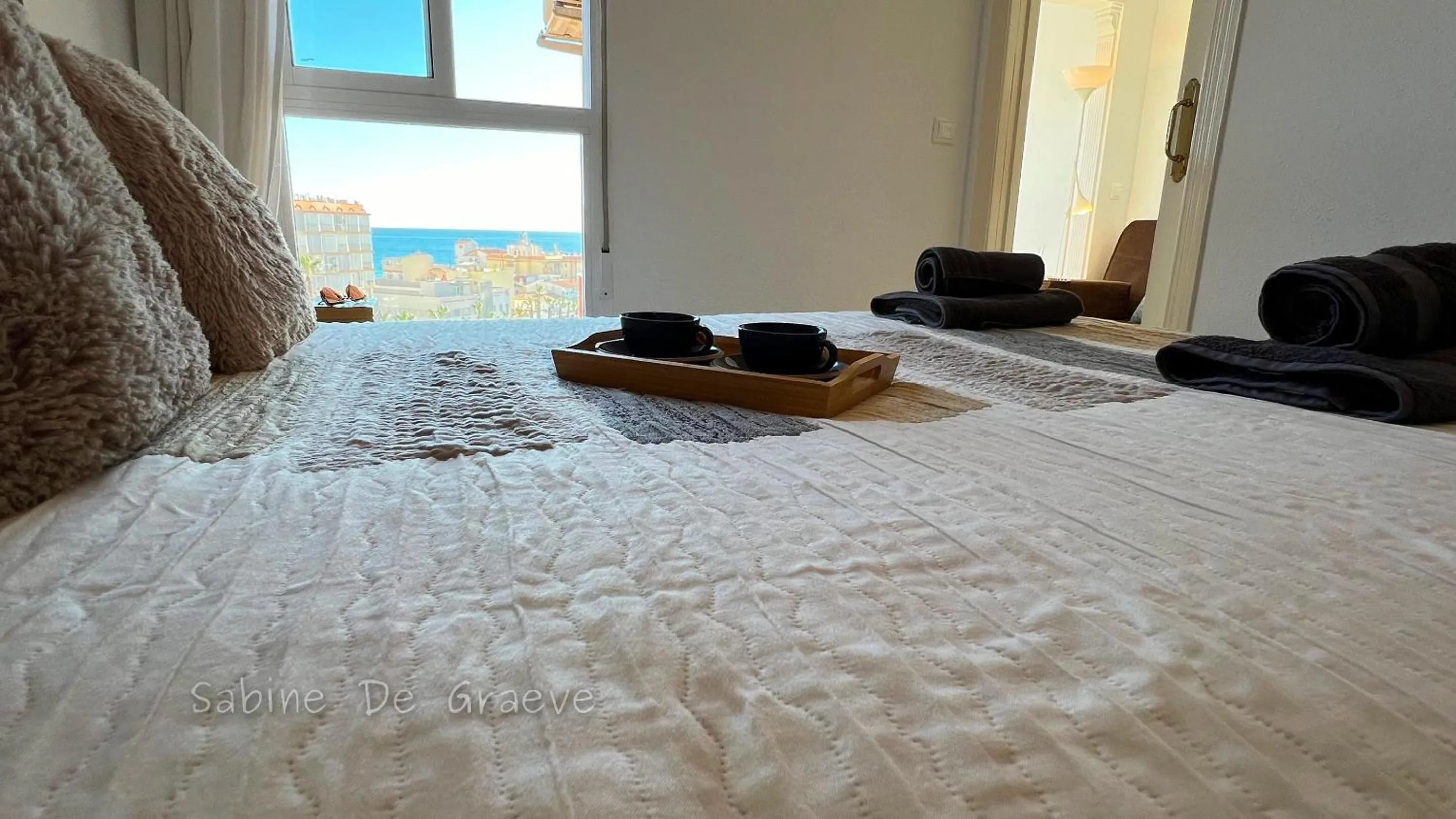 Bedroom, Bed in Carabela-C704 Few steps from the beach, sand and pool Nerja
