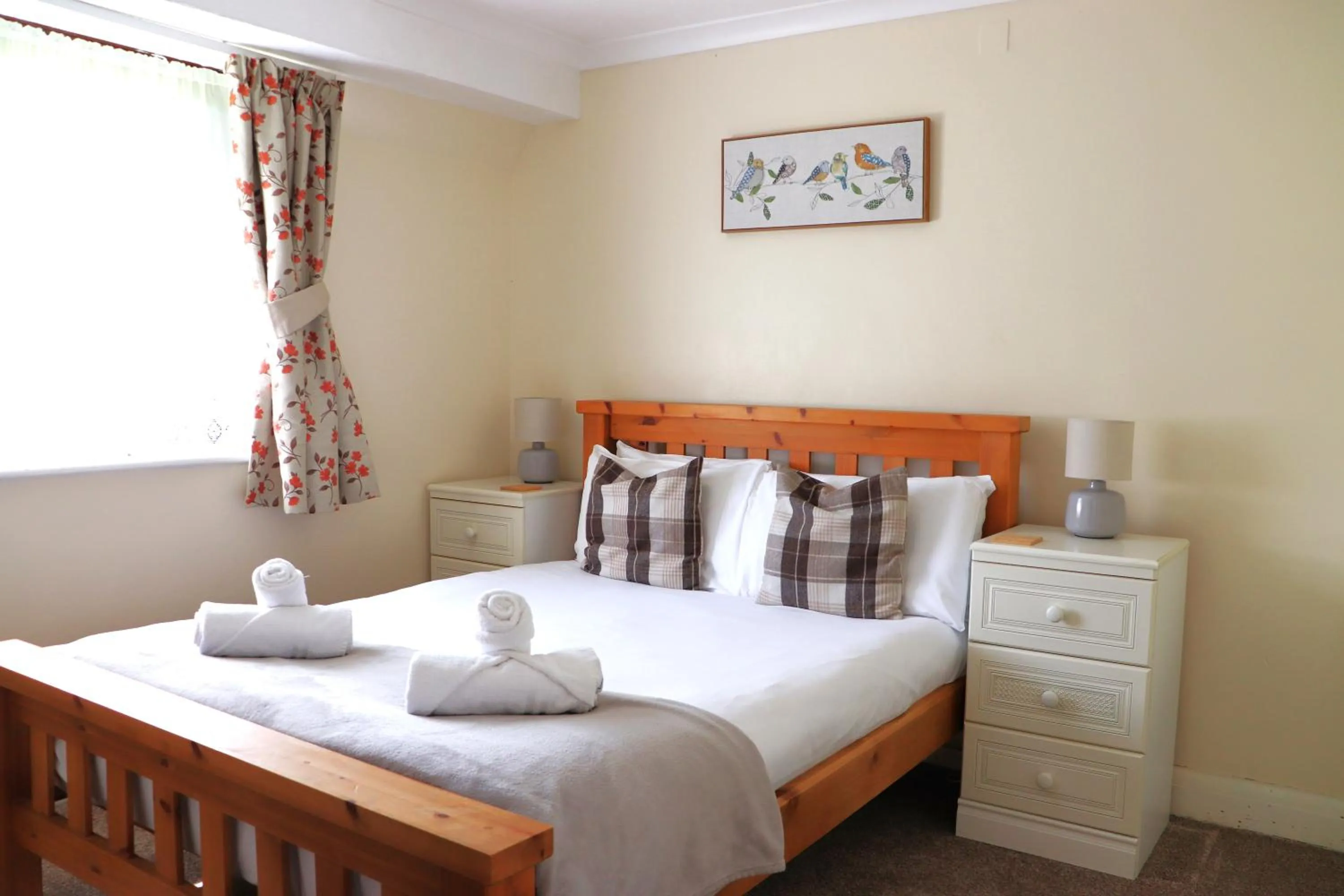 Bed in Glyndley Manor Cottages