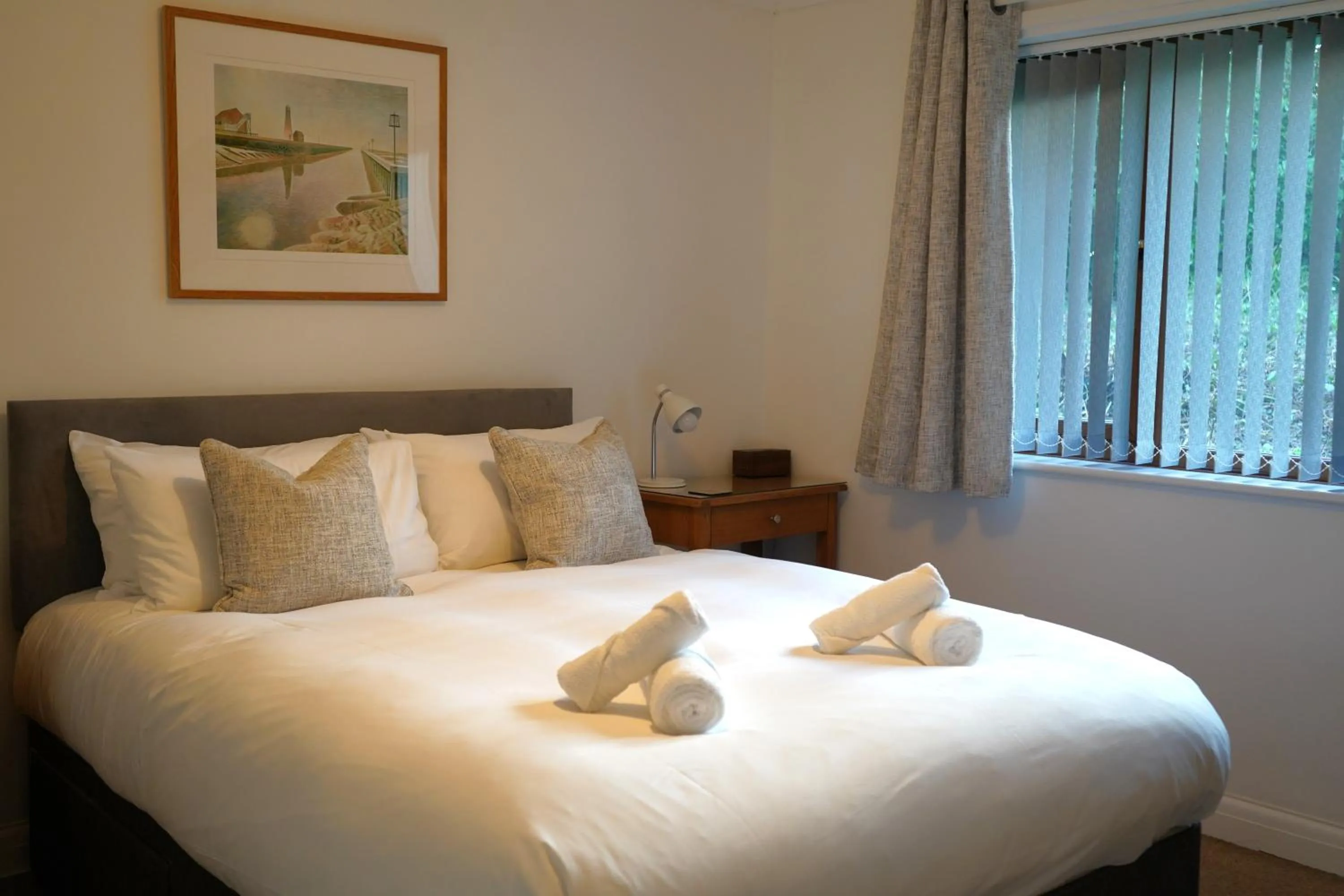 Bed in Glyndley Manor Cottages