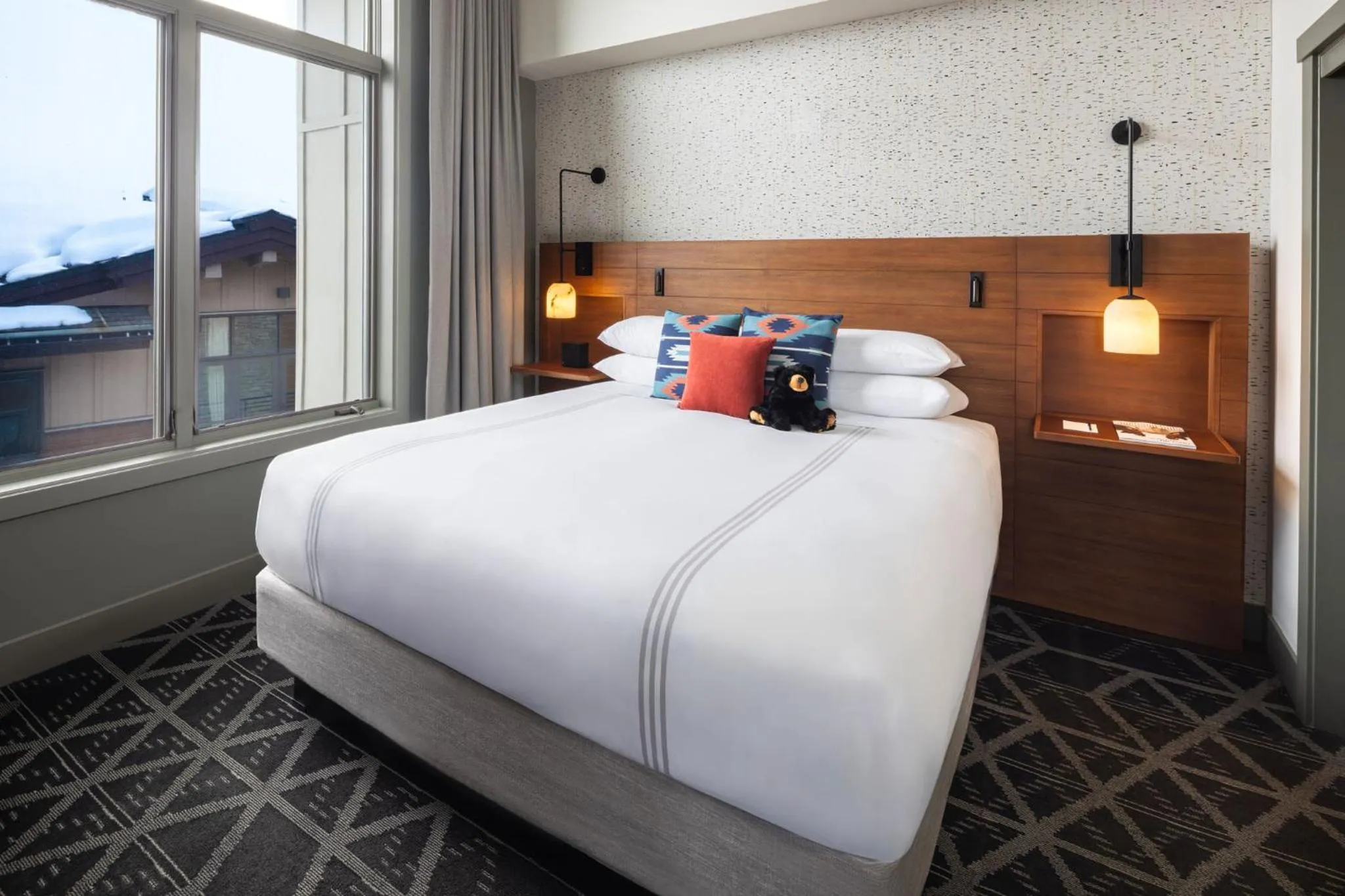 Bed in Hotel Terra Jackson Hole, a Noble House Resort