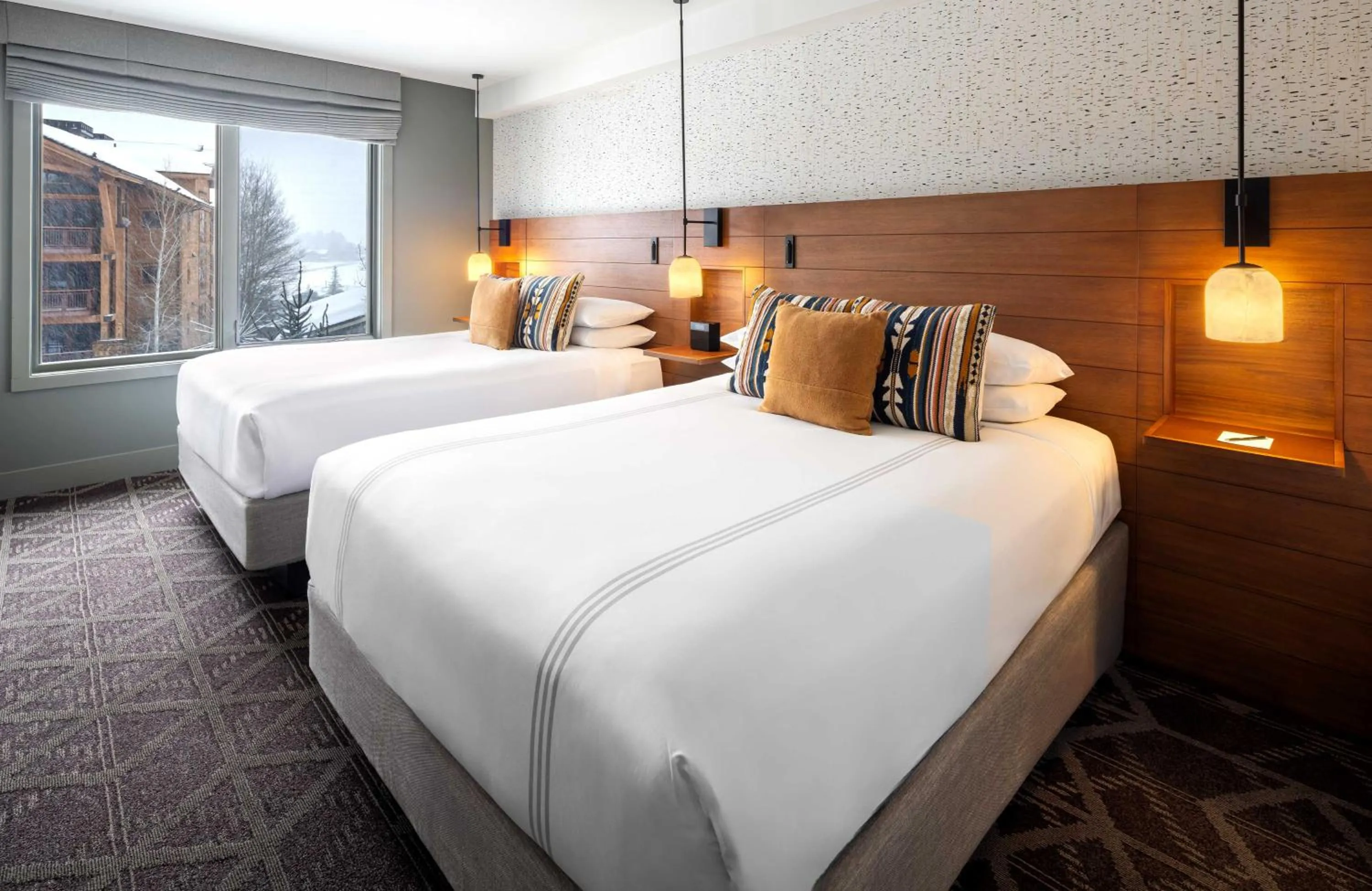 Bed in Hotel Terra Jackson Hole, a Noble House Resort