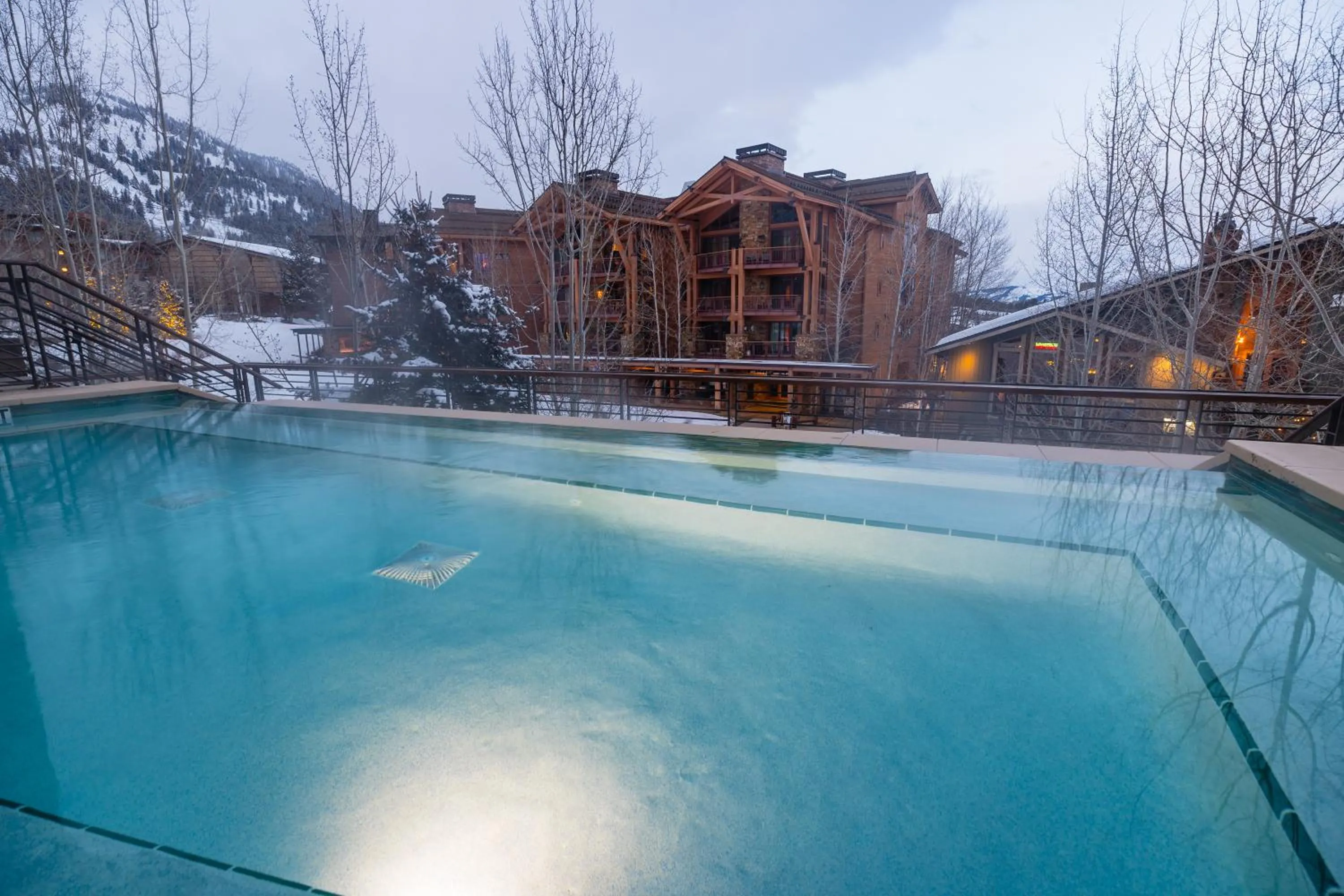 Pool view in Hotel Terra Jackson Hole, a Noble House Resort