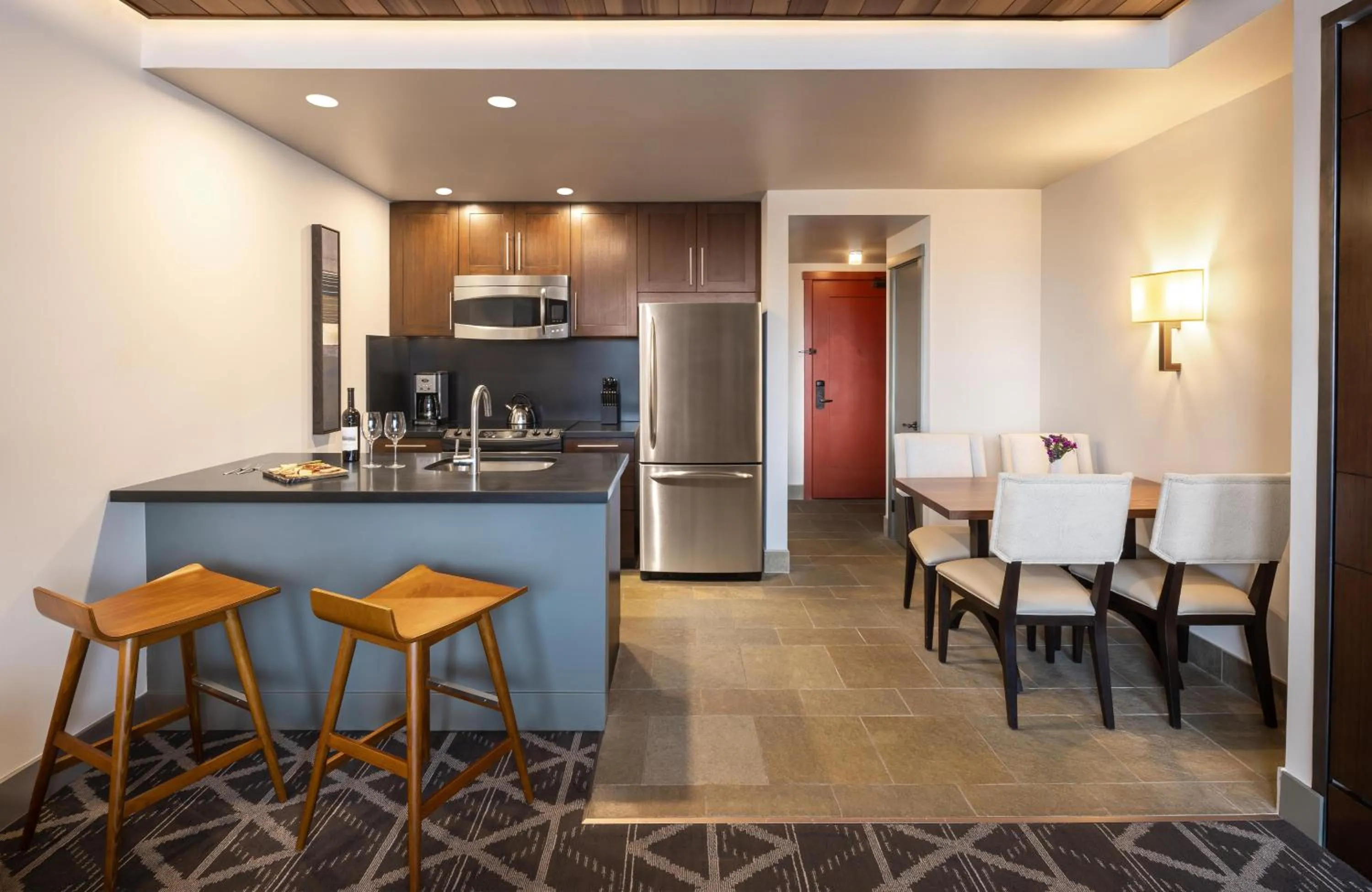 Kitchen or kitchenette in Hotel Terra Jackson Hole, a Noble House Resort