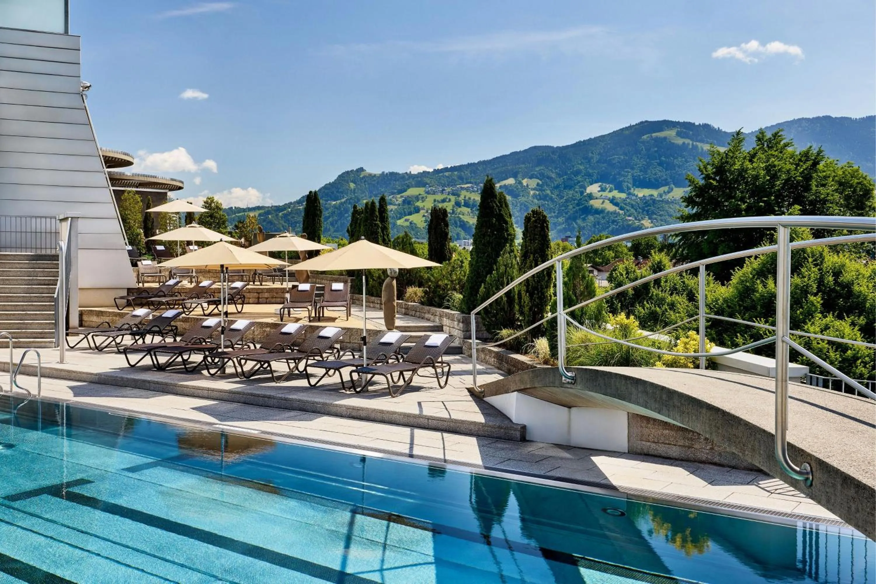 Swimming pool in Four Points by Sheraton Panoramahaus Dornbirn