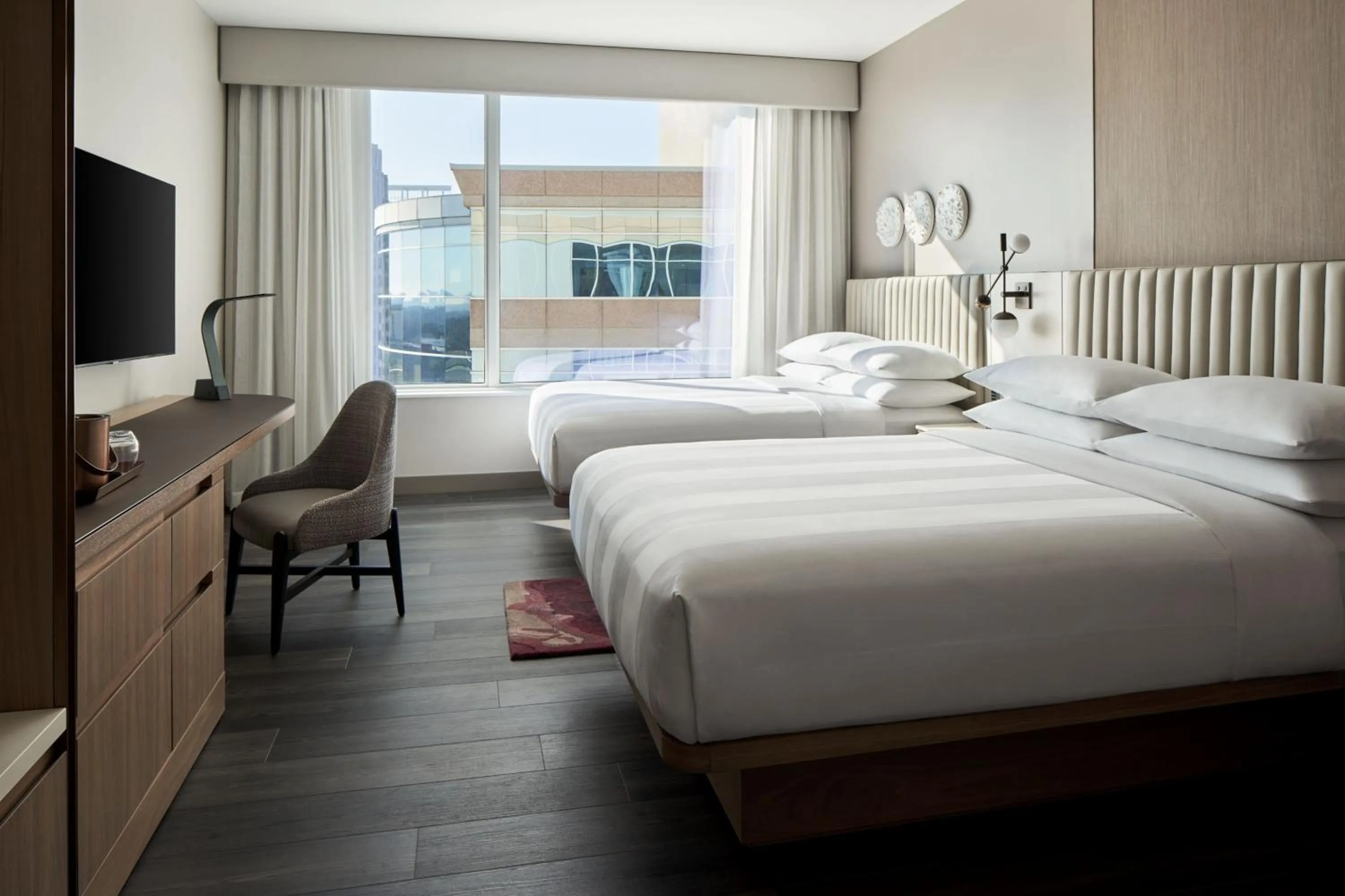 Photo of the whole room, Bed in Marriott Bethesda Downtown at Marriott HQ