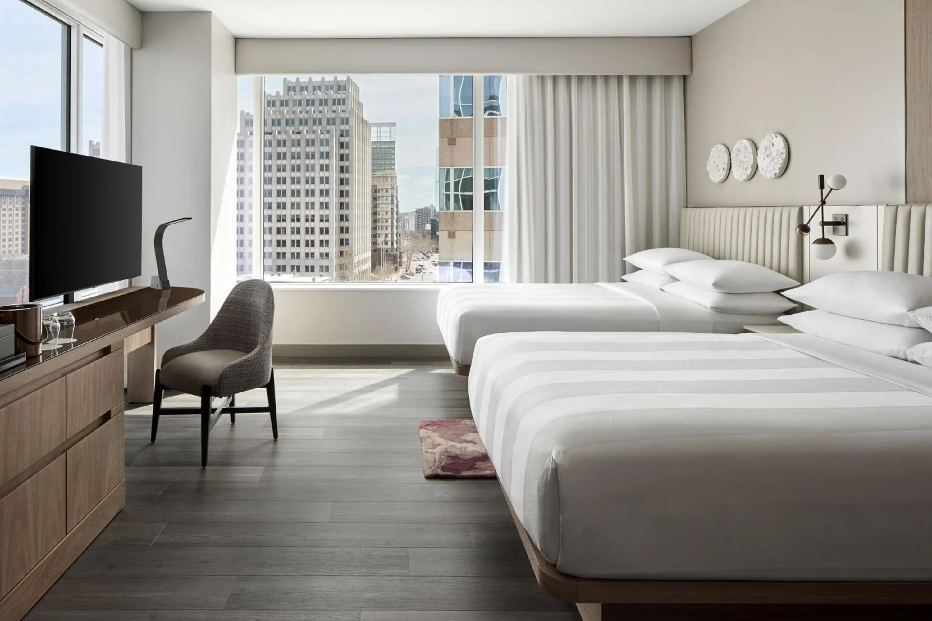 Photo of the whole room, Bed in Marriott Bethesda Downtown at Marriott HQ