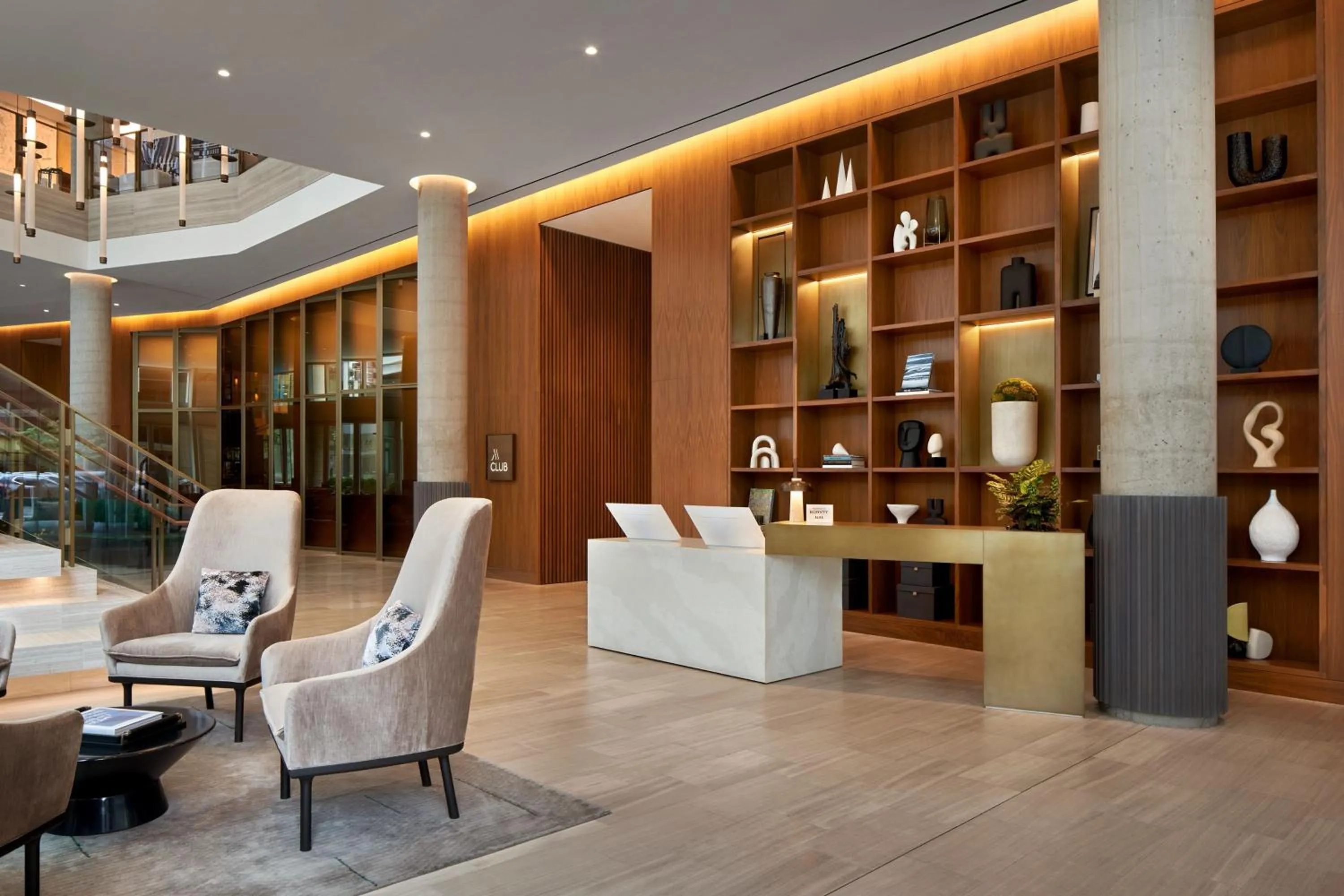 Lobby or reception in Marriott Bethesda Downtown at Marriott HQ