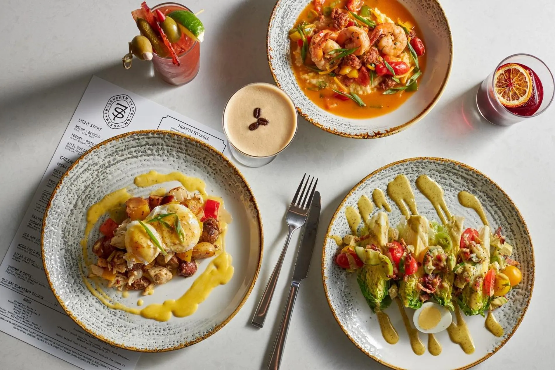 Food and drinks in Marriott Bethesda Downtown at Marriott HQ