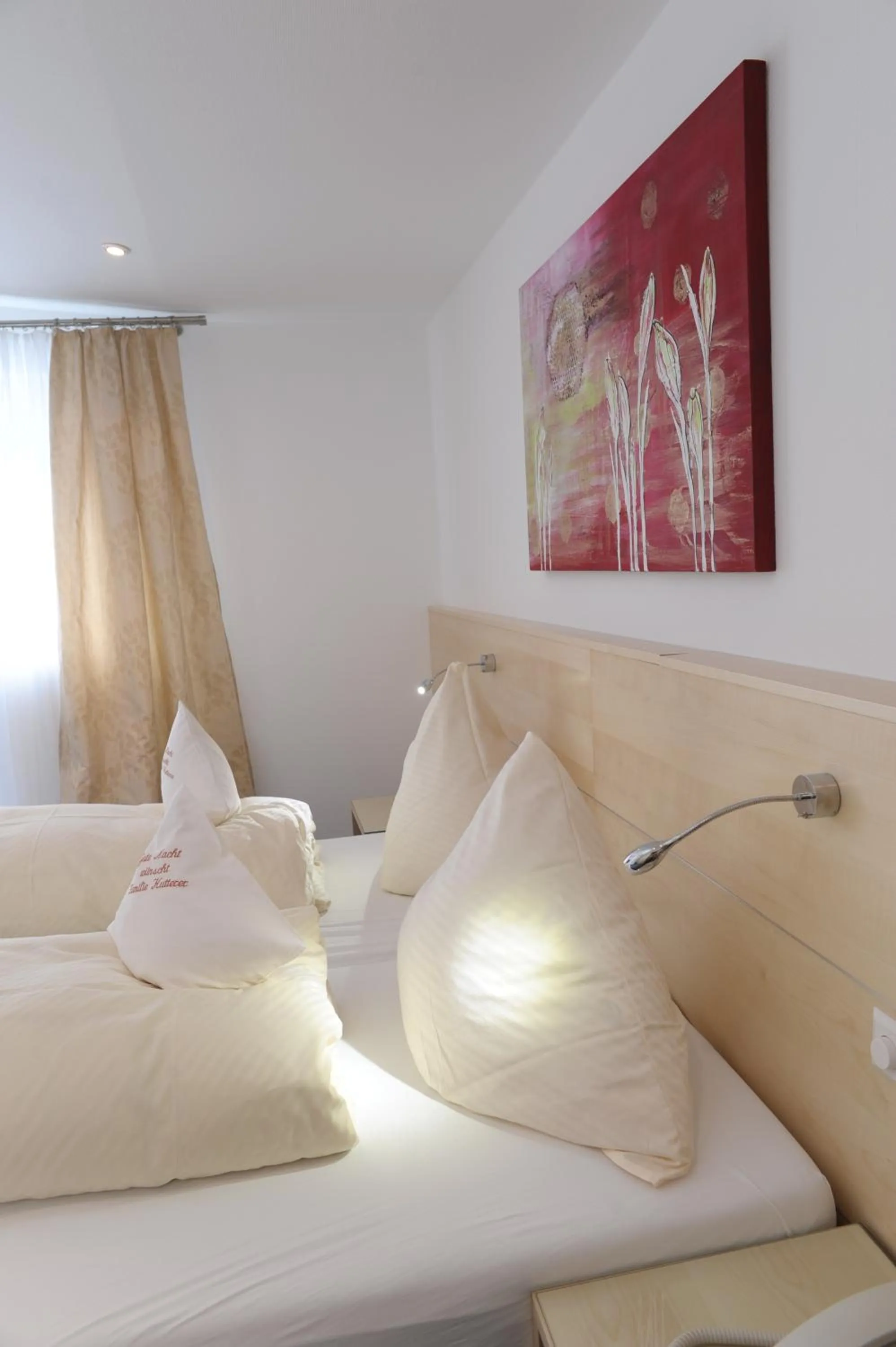 Decorative detail, Bed in Hotel-Restaurant Steuermann