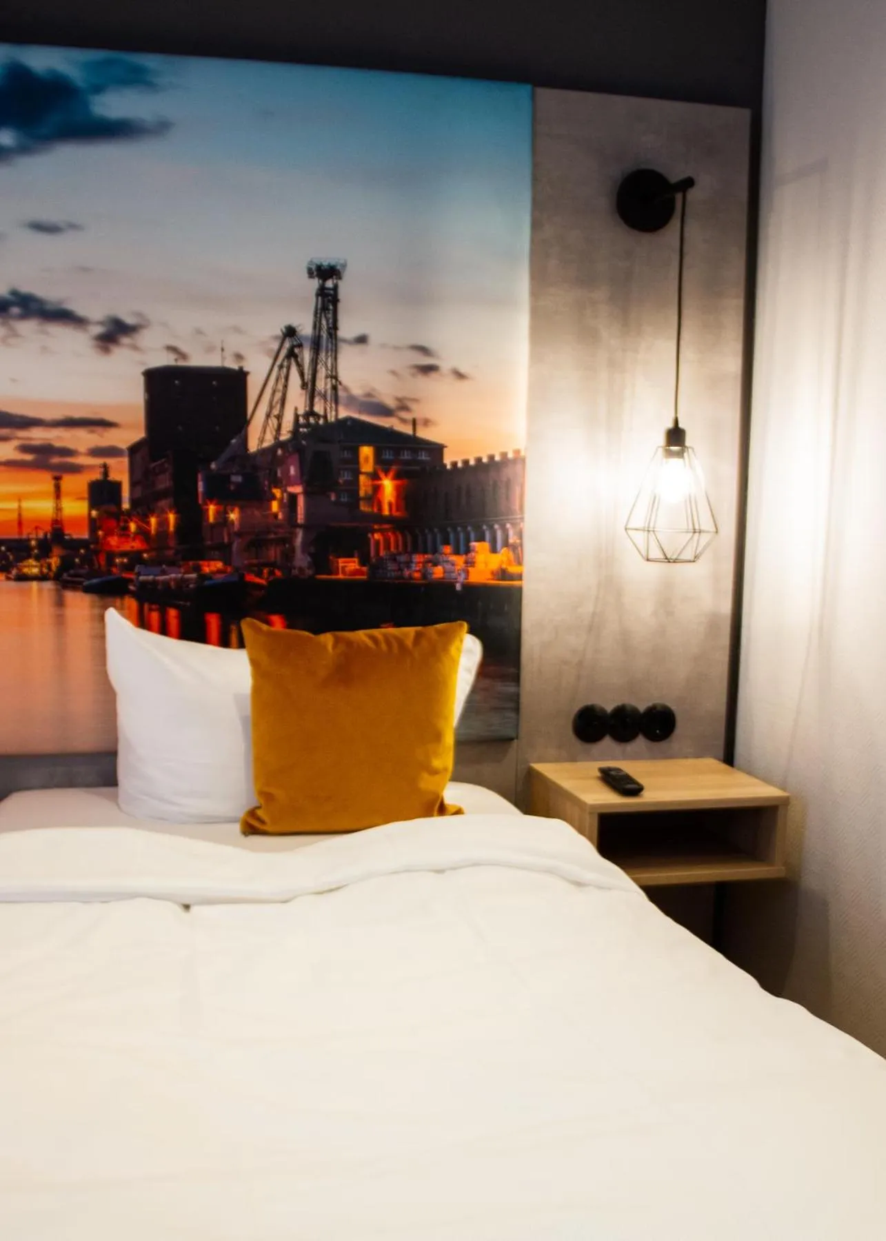 Bed in Hotel-Restaurant Steuermann