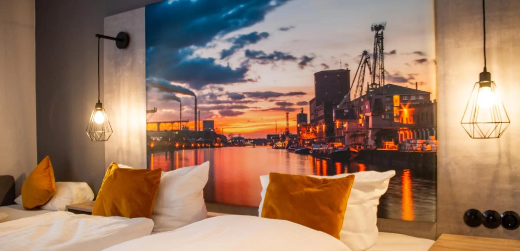 Bed in Hotel-Restaurant Steuermann