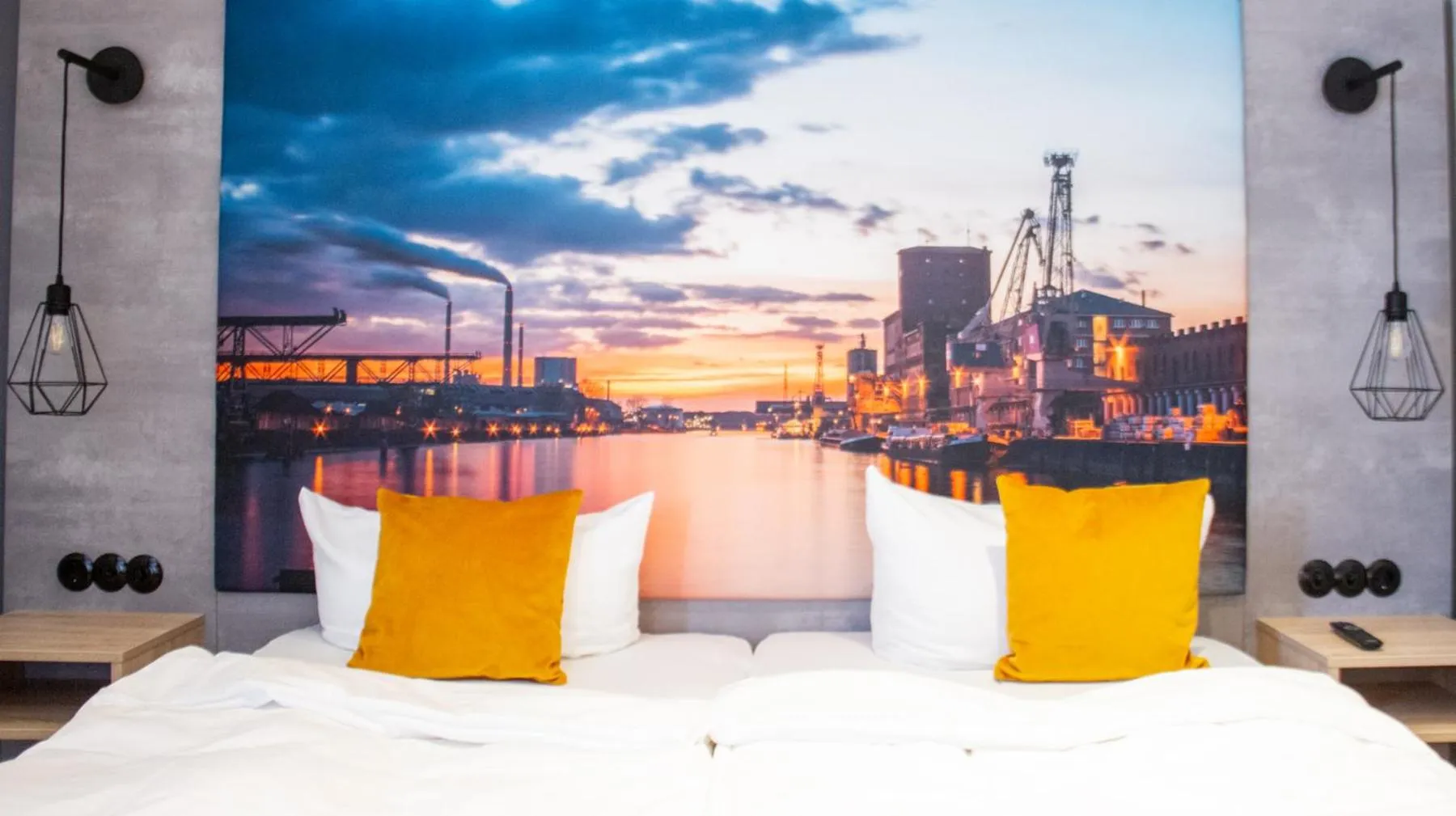 Bed in Hotel-Restaurant Steuermann