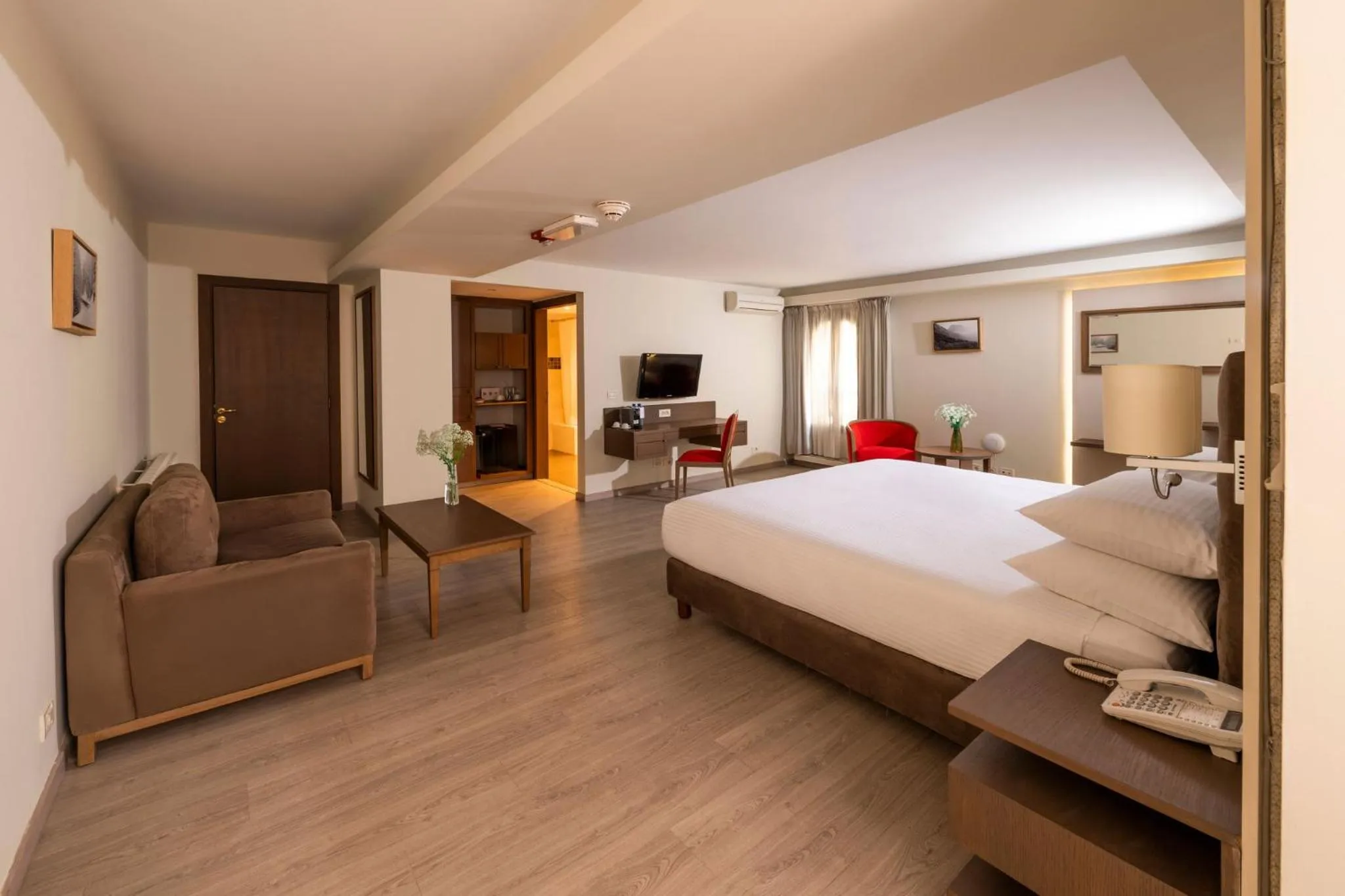 Photo of the whole room, Bed in InterContinental Mzaar Lebanon Mountain Resort & Spa by IHG