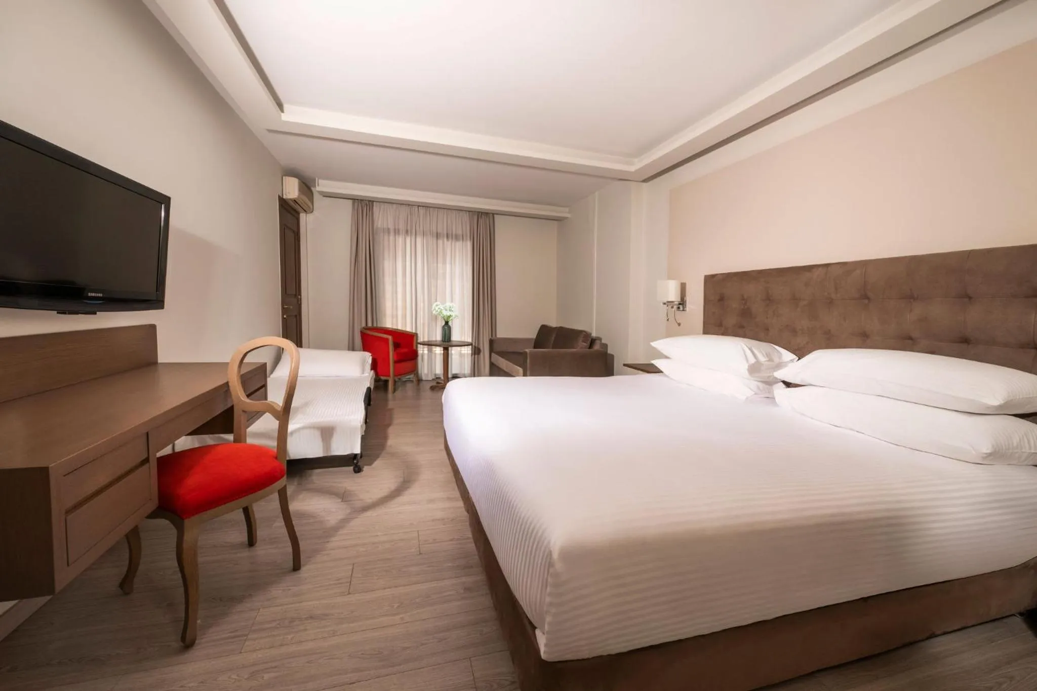 Photo of the whole room, Bed in InterContinental Mzaar Lebanon Mountain Resort & Spa by IHG