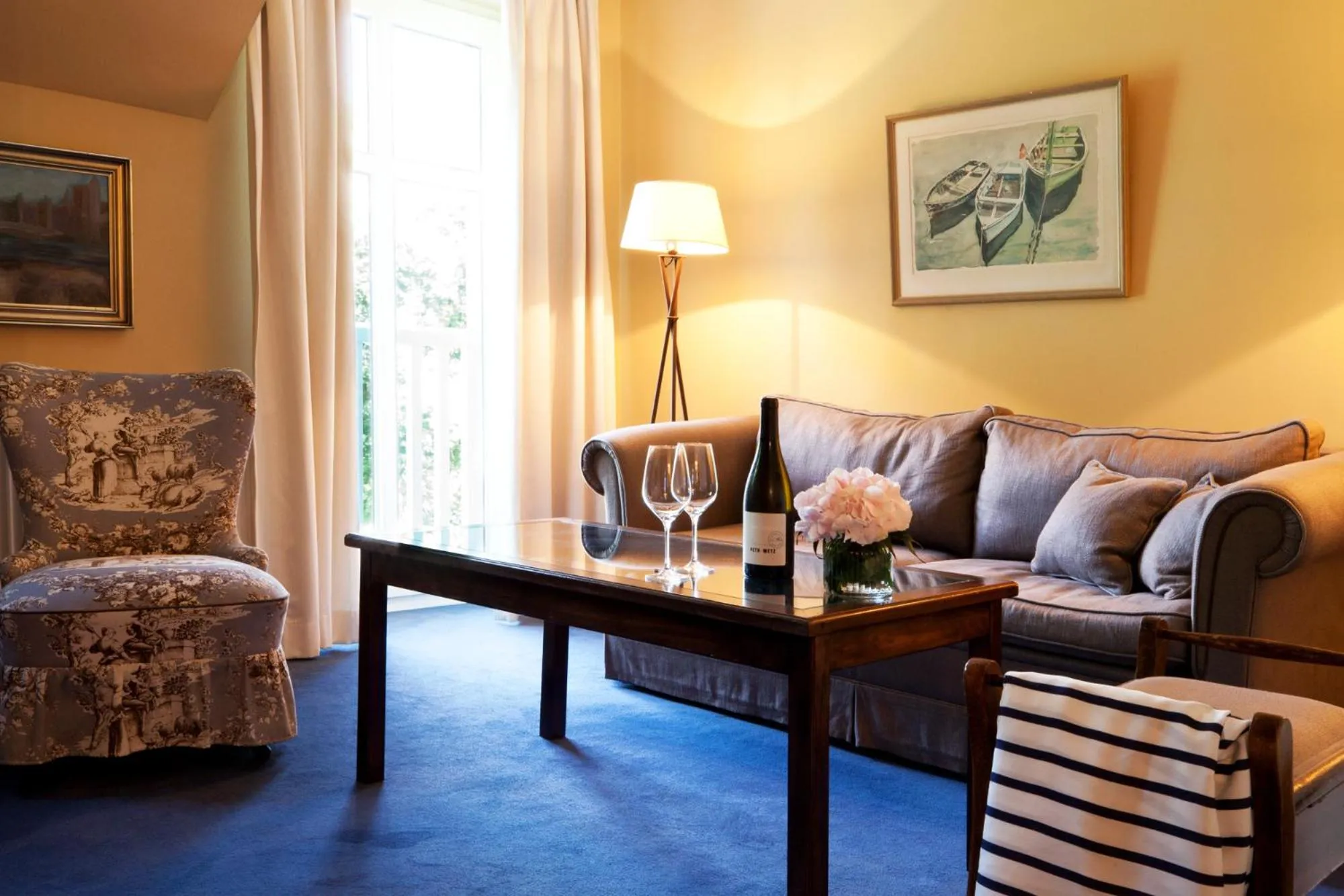 Living room in Relais & Châteaux Gutshaus Stolpe