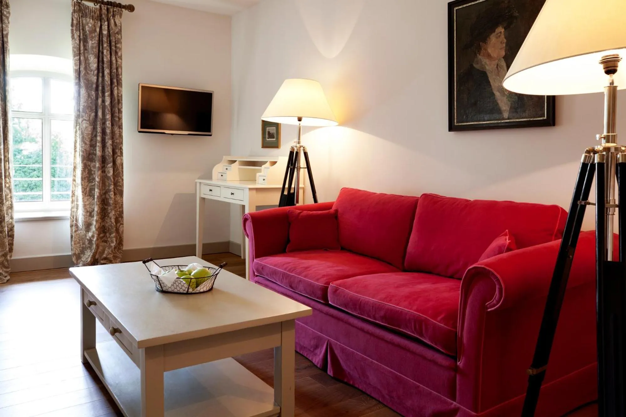 Seating area in Relais & Châteaux Gutshaus Stolpe